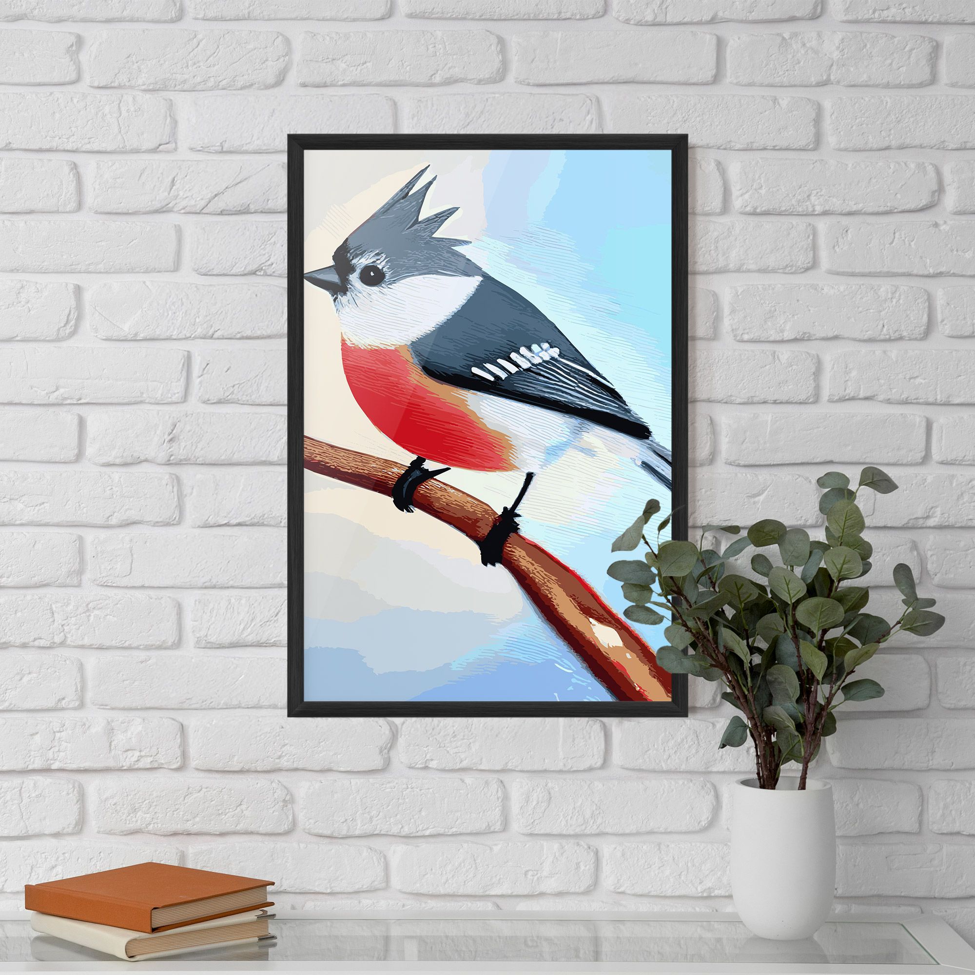 Blue Bird Painting mockup 5