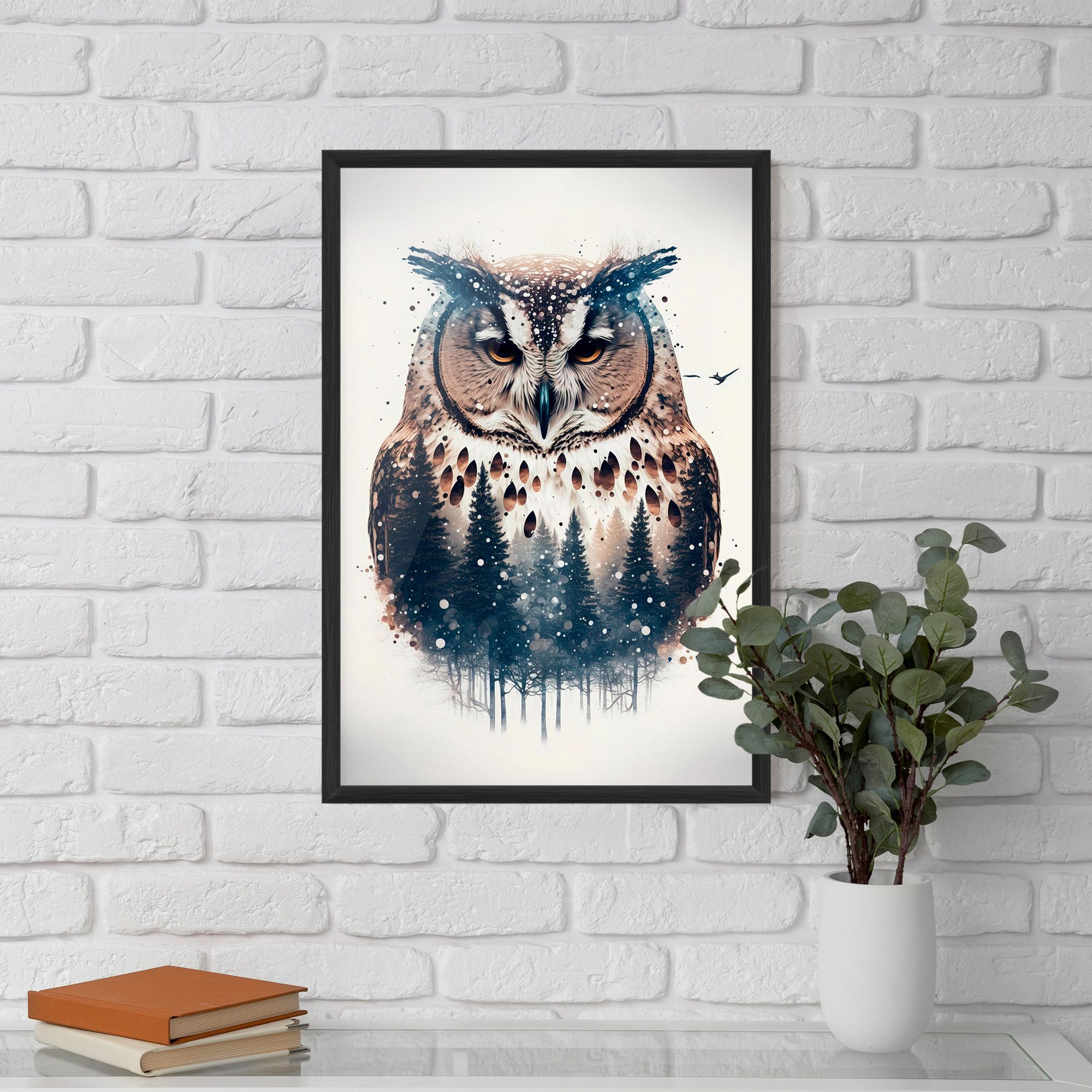 Owl Portrait mockup 5