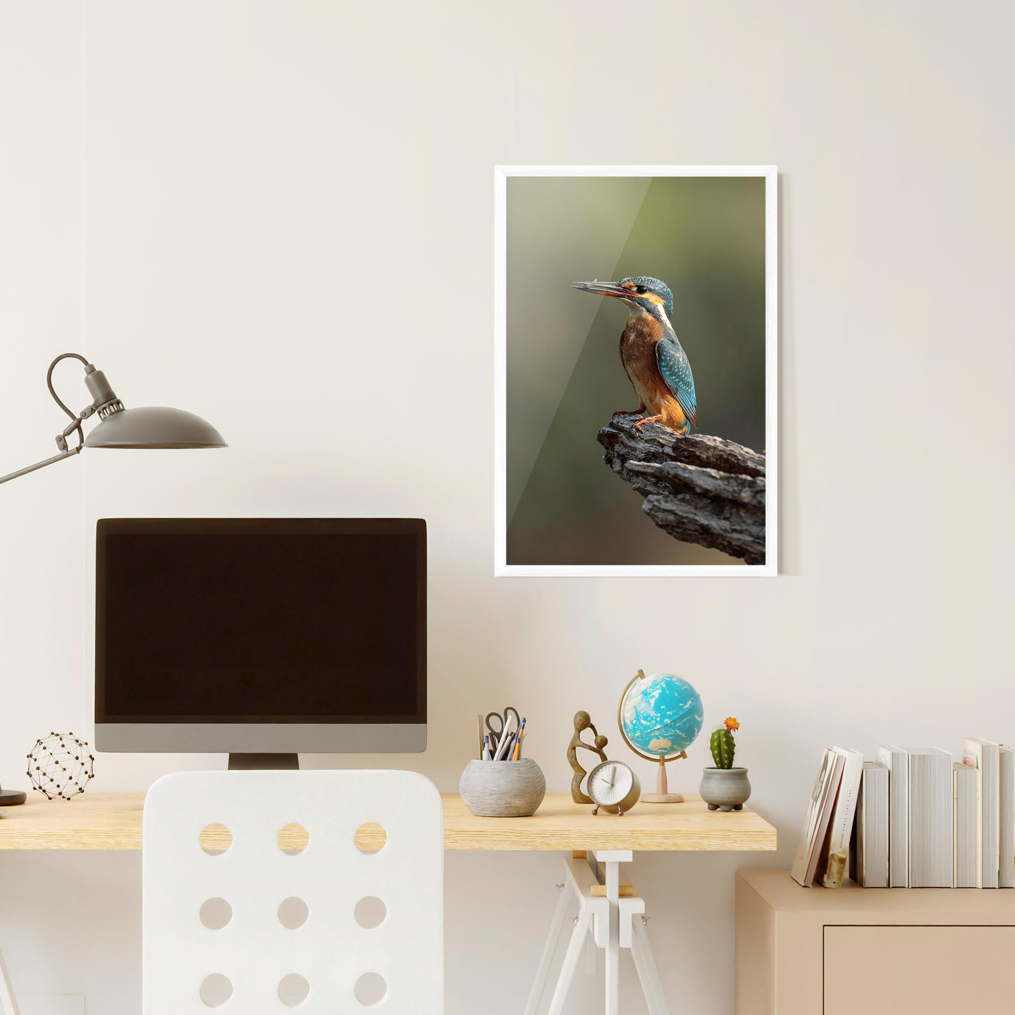 Gerahmte Poster Female Kingfisher mockup 6