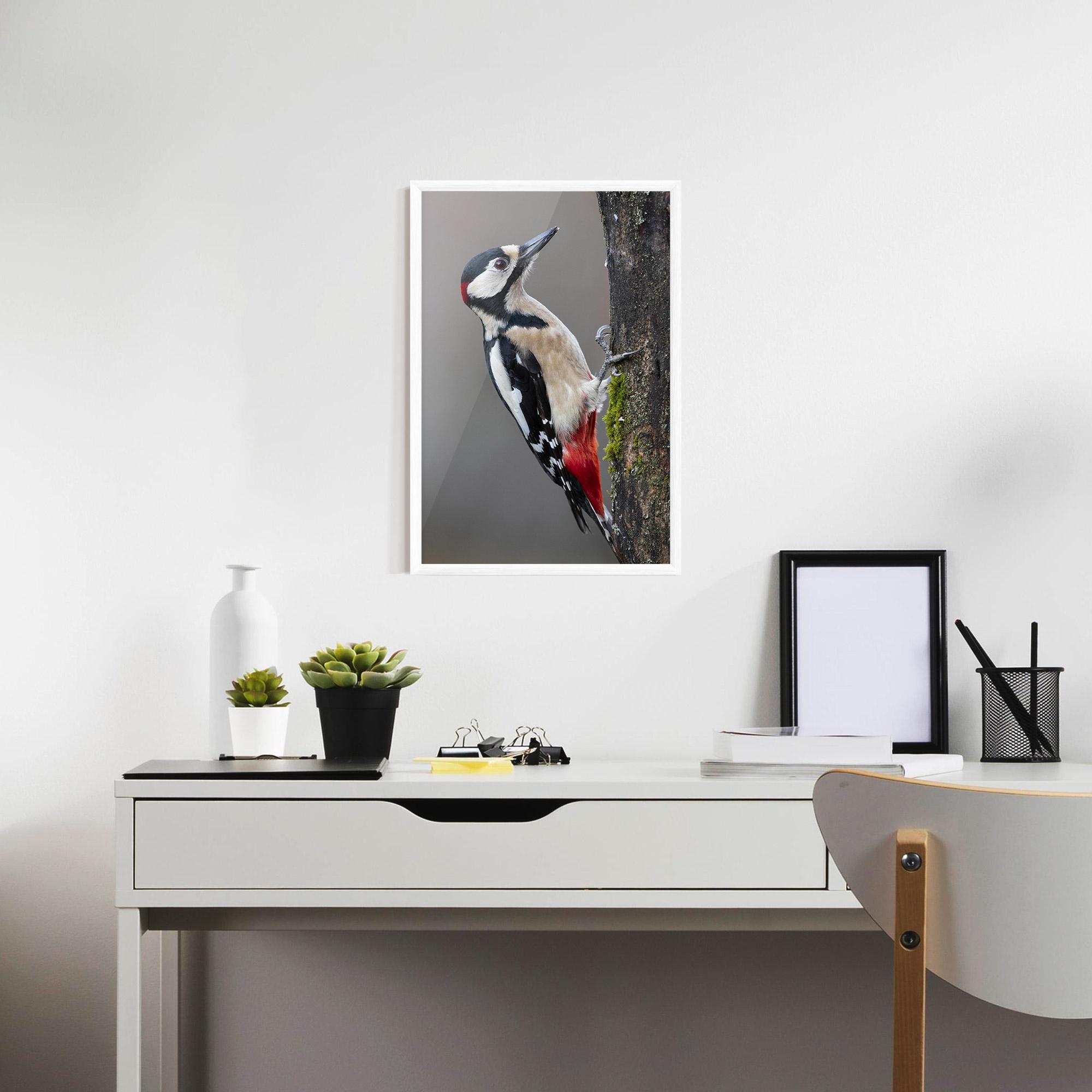 Gerahmte Poster Woodpecker mockup 7