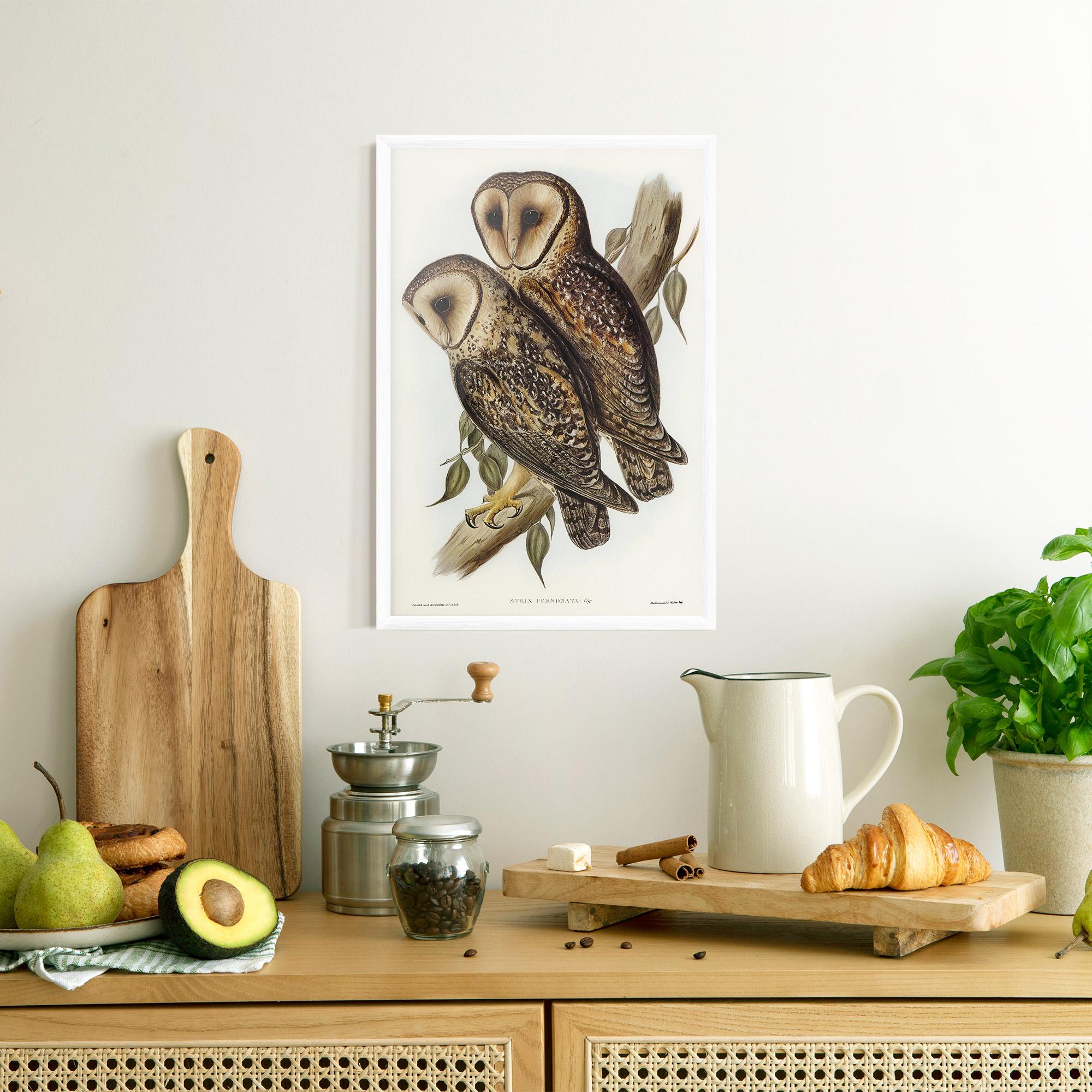 Gerahmte Poster Owl Family mockup 8