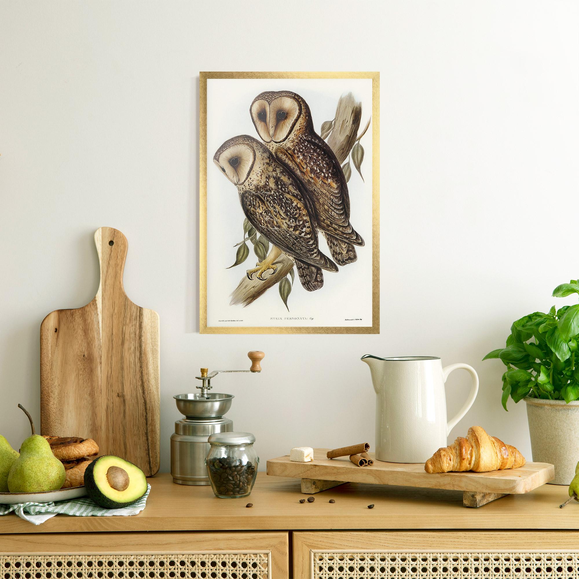 Gerahmte Poster Owl Family mockup 8