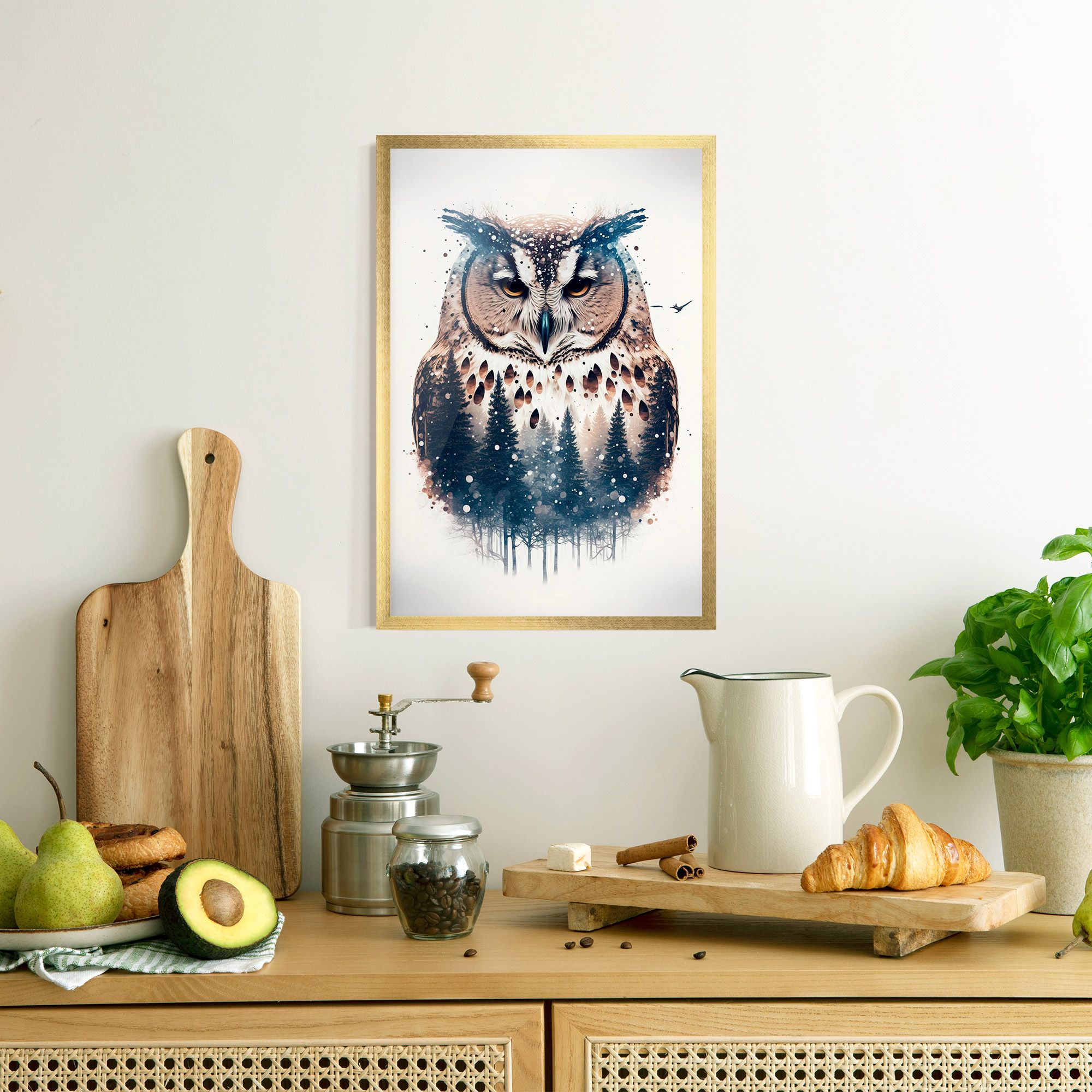 Owl Portrait mockup 8