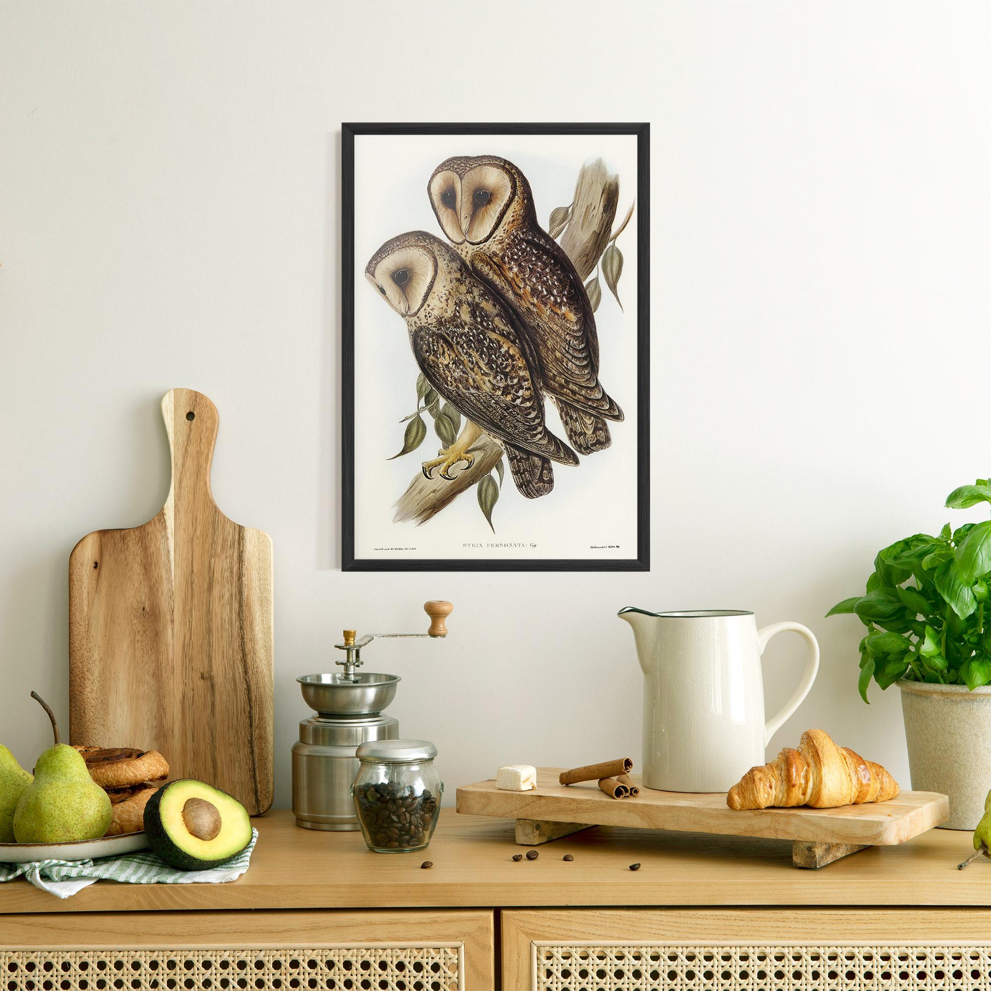 Gerahmte Poster Owl Family mockup 8