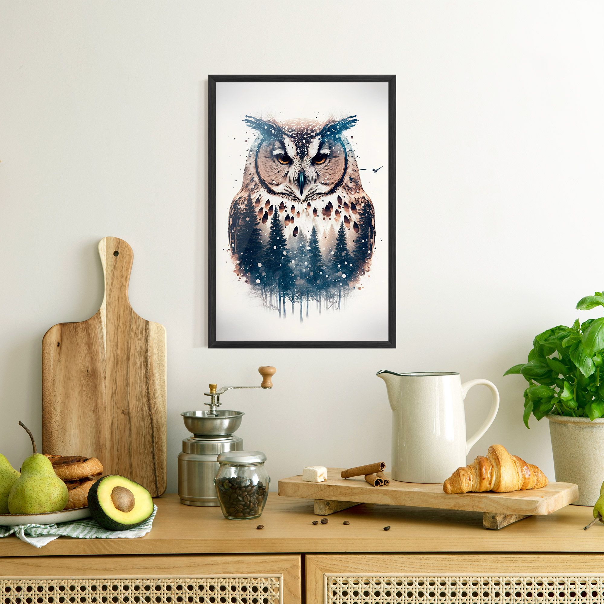 Owl Portrait mockup 8