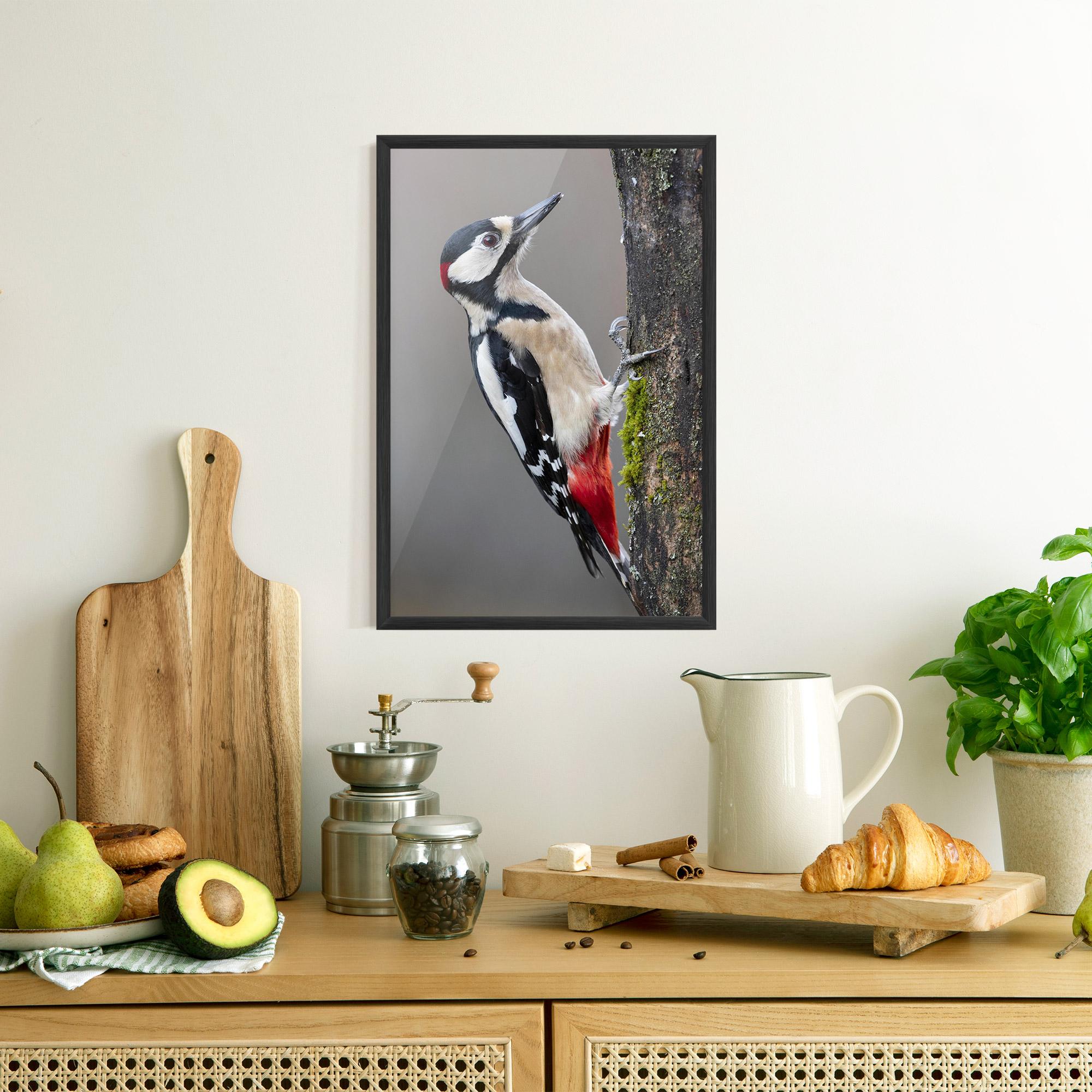 Gerahmte Poster Woodpecker mockup 8