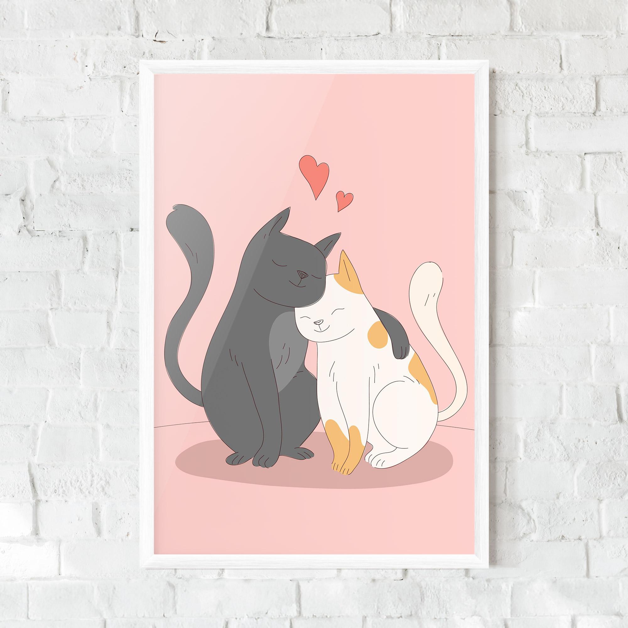 Gerahmte Poster Lover Cats mockup 0