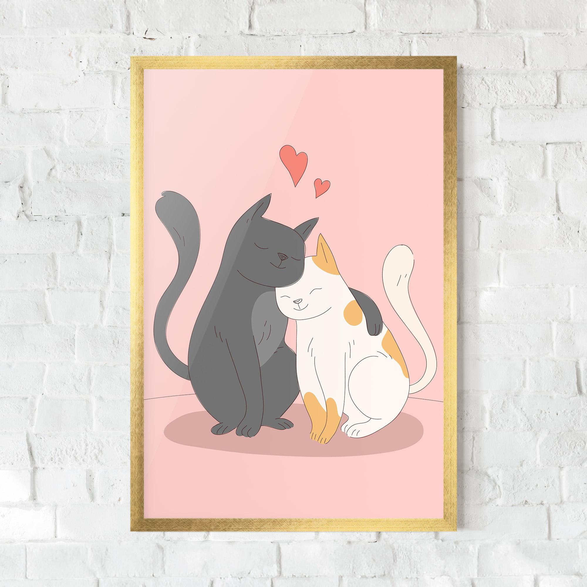 Gerahmte Poster Lover Cats mockup 0