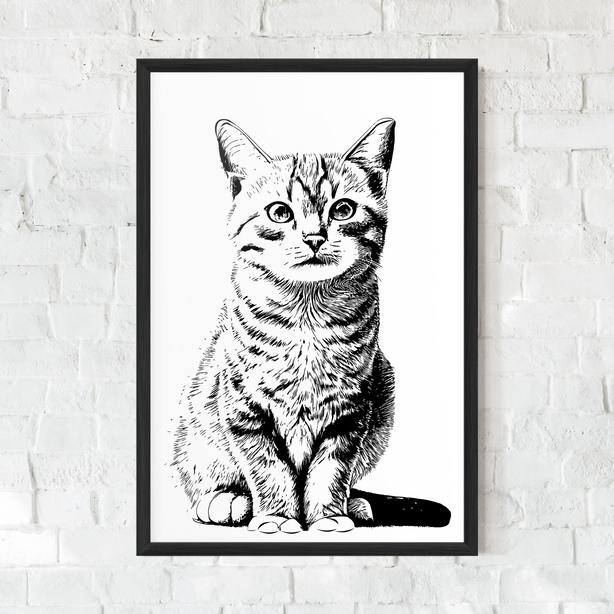 Hand Drawn Cat mockup 0