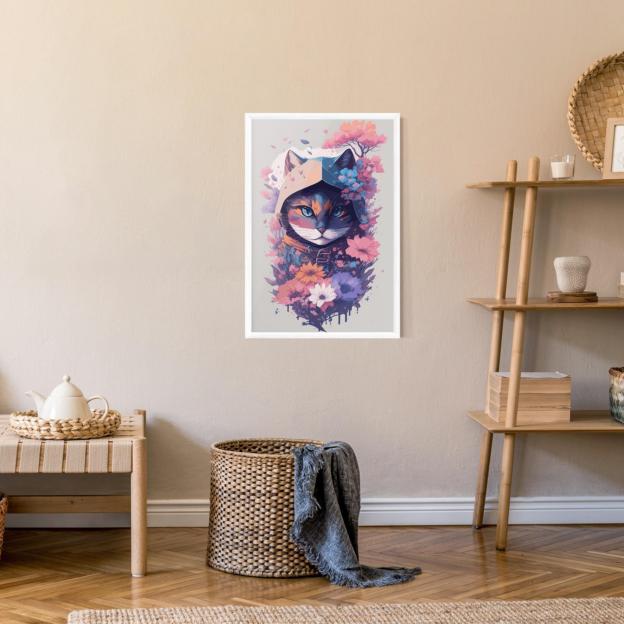 Gerahmte Poster Purple Cat mockup 9
