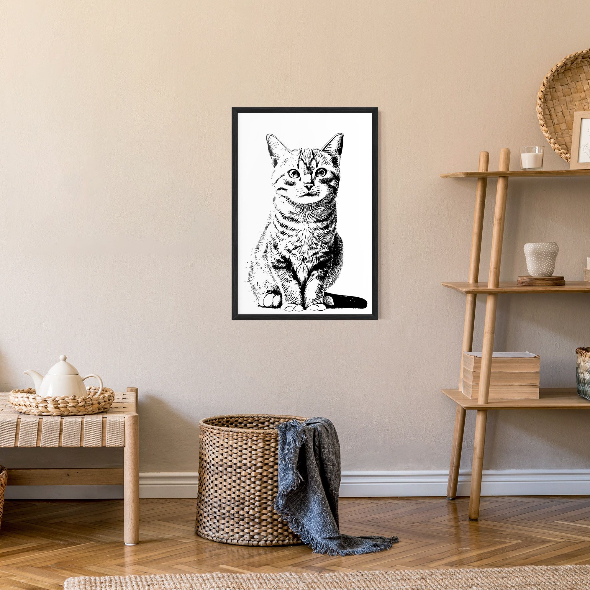 Hand Drawn Cat mockup 9
