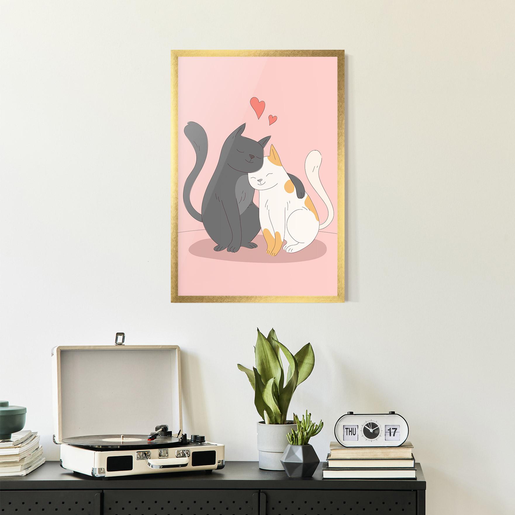 Gerahmte Poster Lover Cats mockup 2