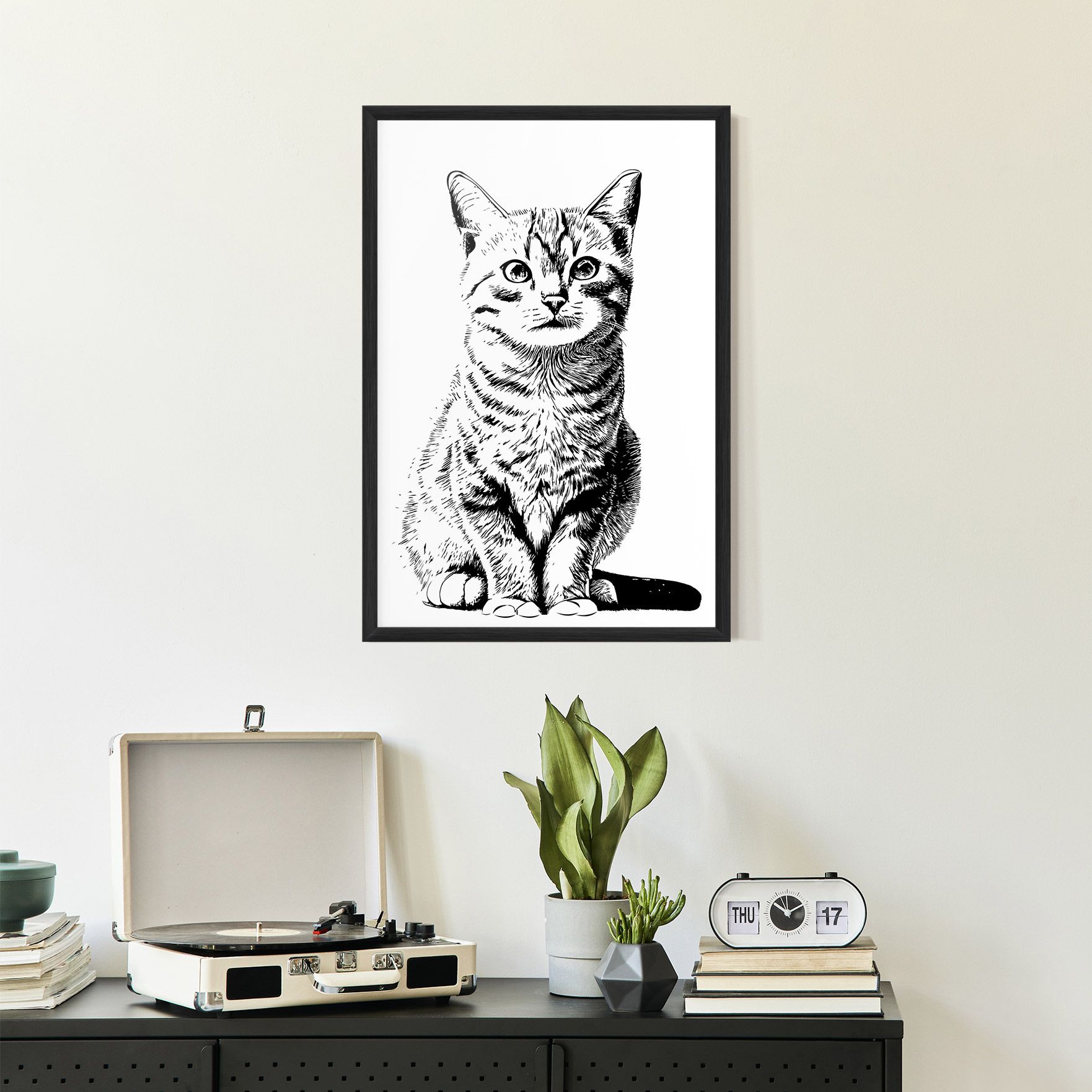Hand Drawn Cat mockup 2