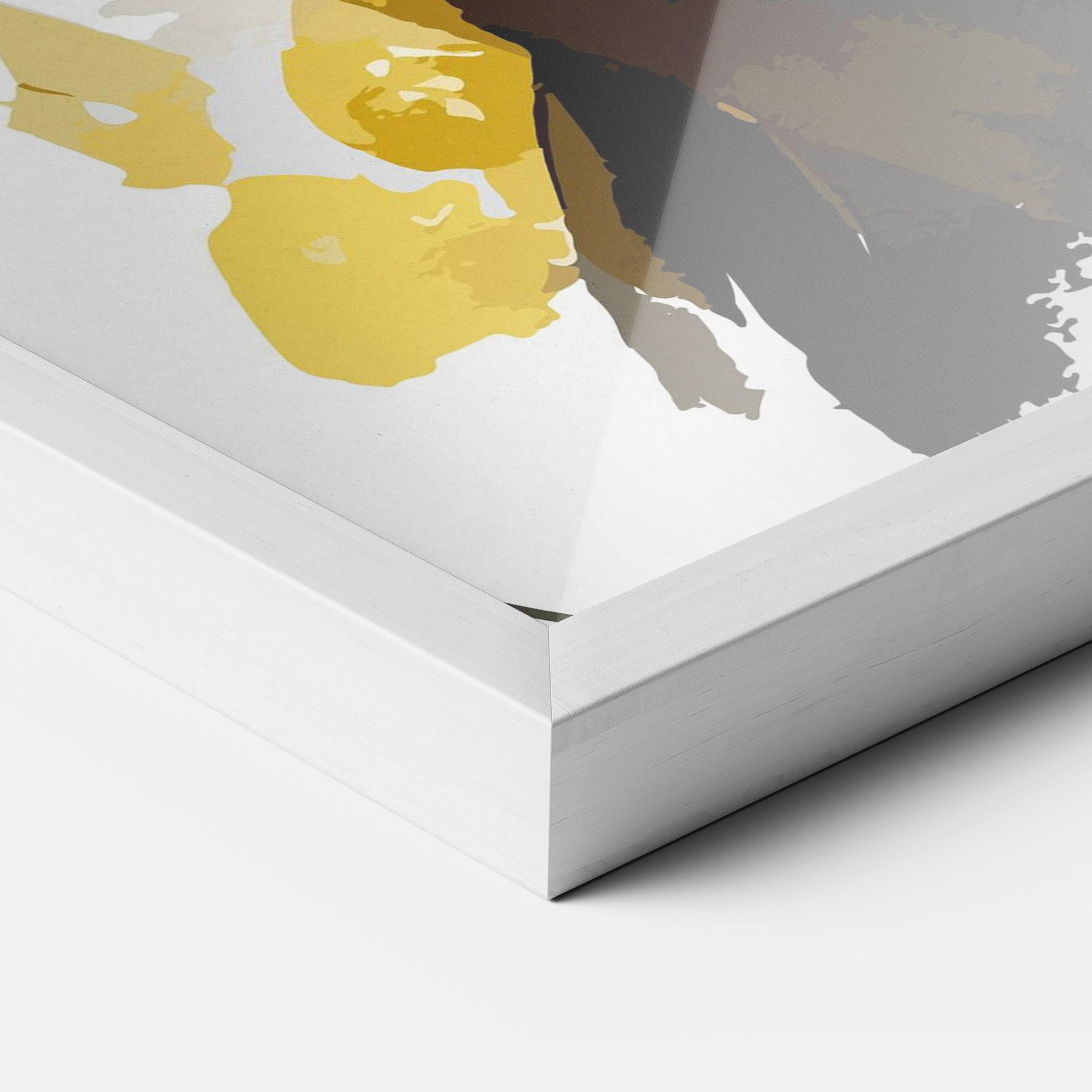 Gerahmte Poster Beautiful Black Cat mockup 3