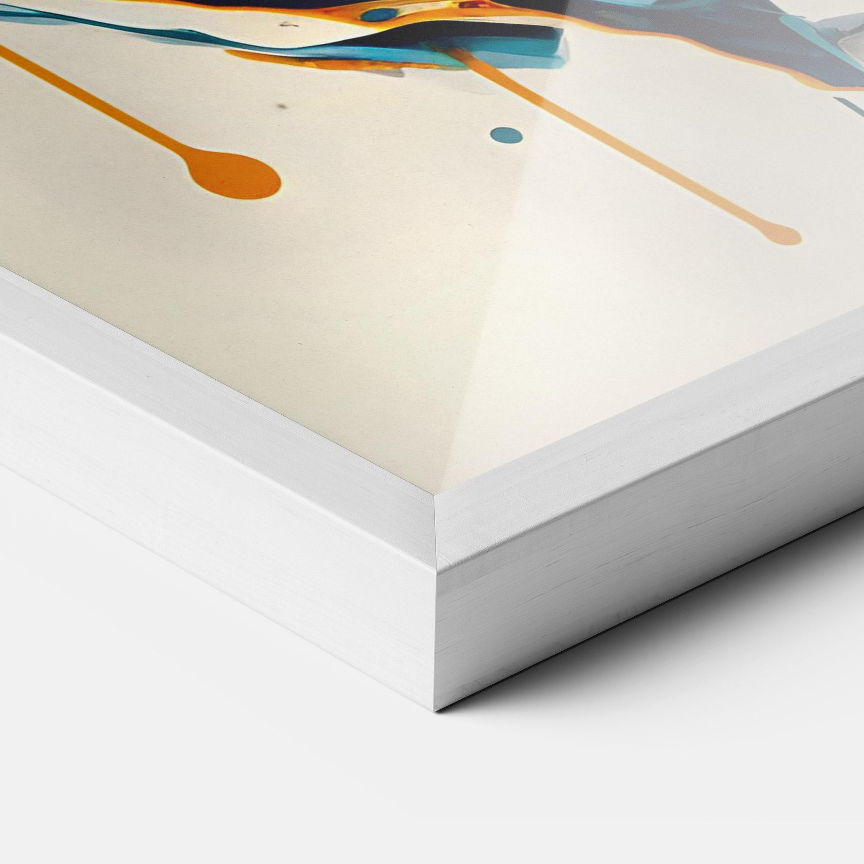 Gerahmte Poster Cat Glasses Art mockup 3