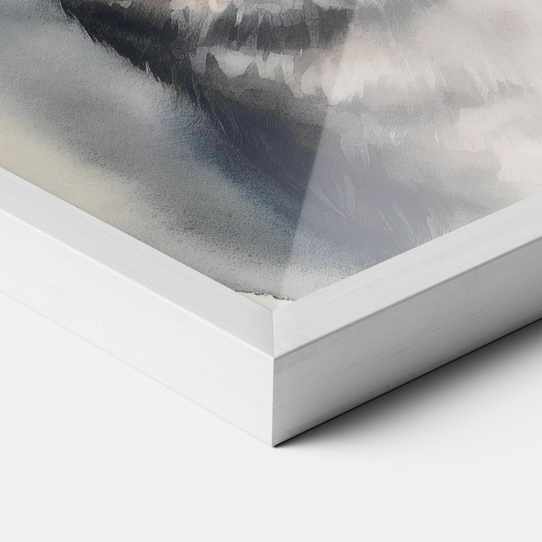 Gerahmte Poster Flower Cat Art mockup 3