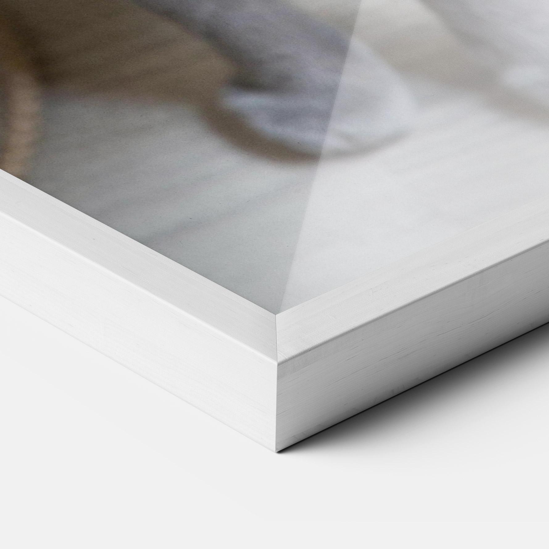 Gerahmte Poster Grey Green Cat Eyes mockup 3