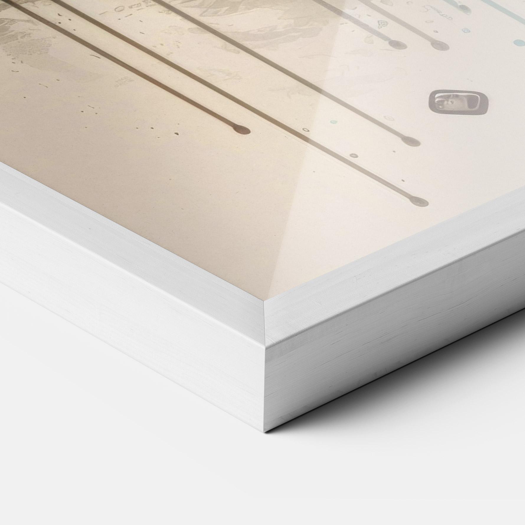 Gerahmte Poster Headphones Cute Cat mockup 3