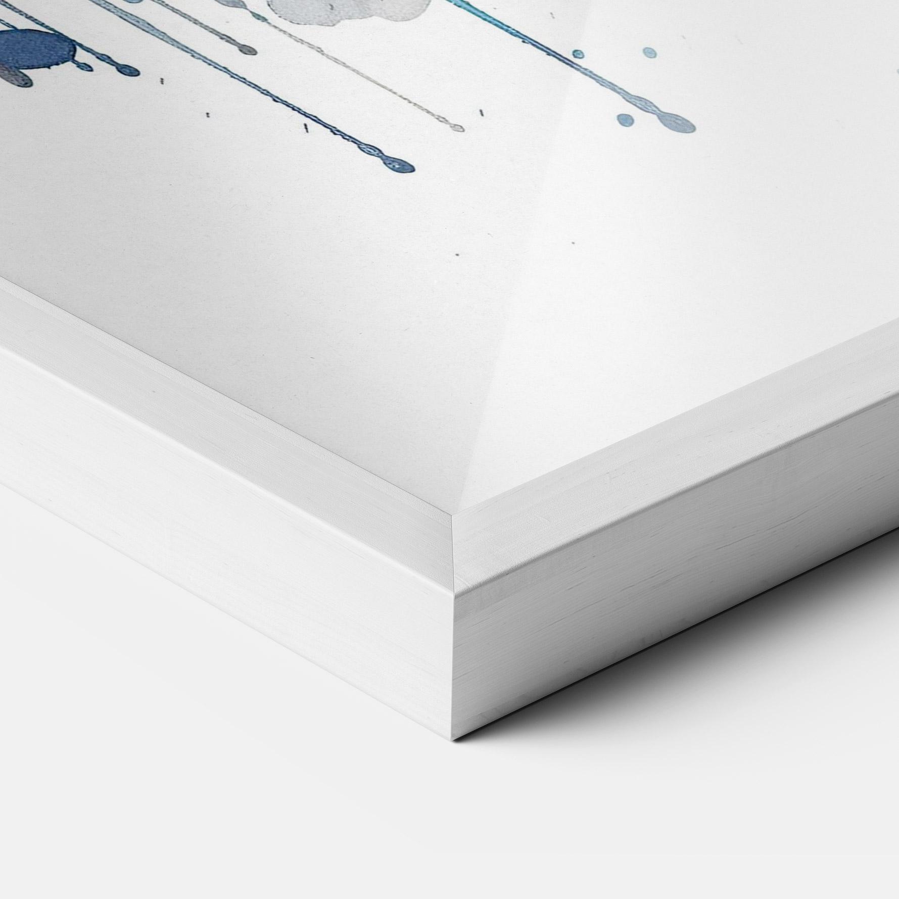 Gerahmte Poster Orange Blue Eyes Cat mockup 3