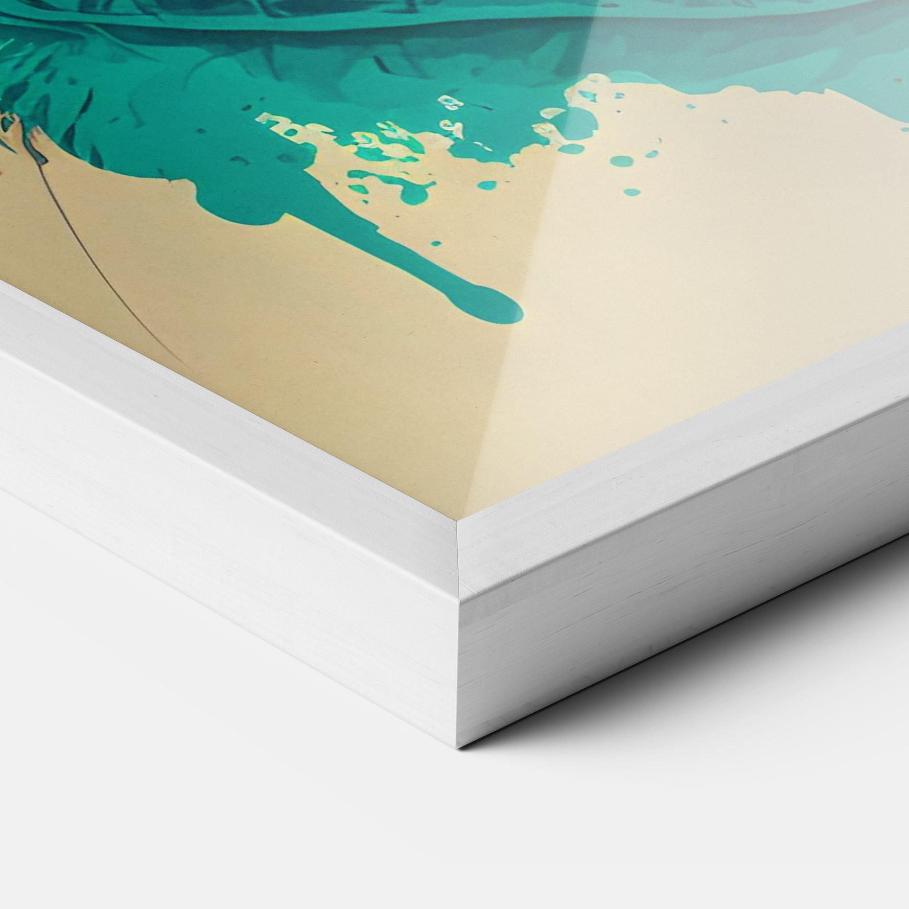 Gerahmte Poster Red Glasses Cat mockup 3