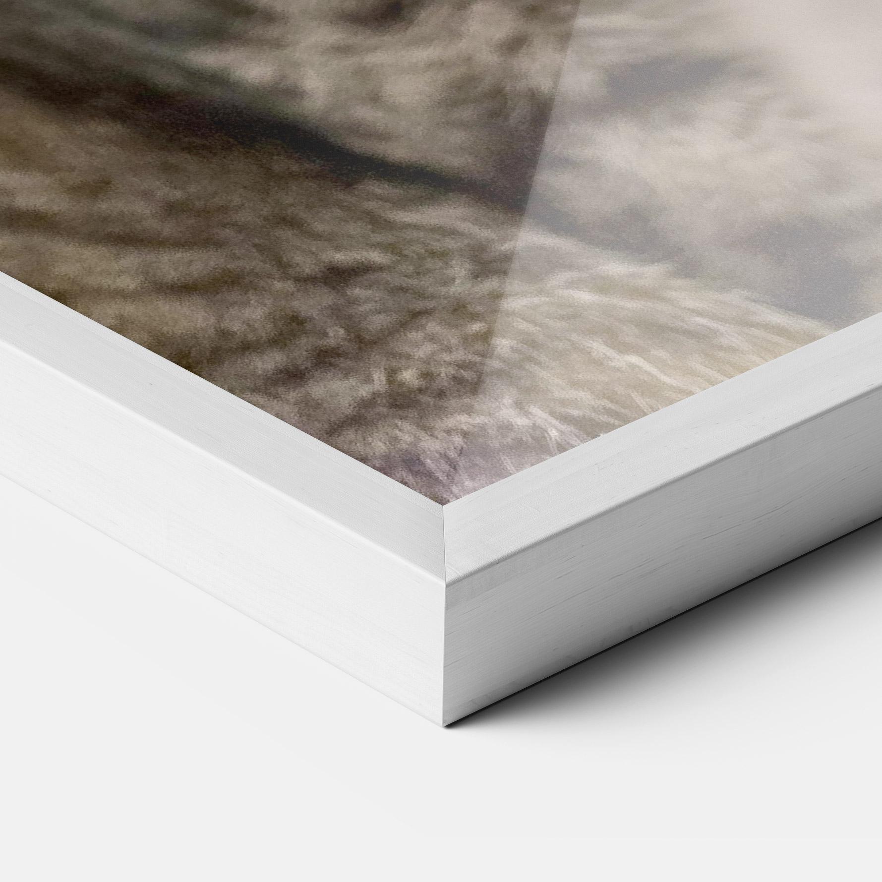 Gerahmte Poster Yellow Eyes Cat mockup 3