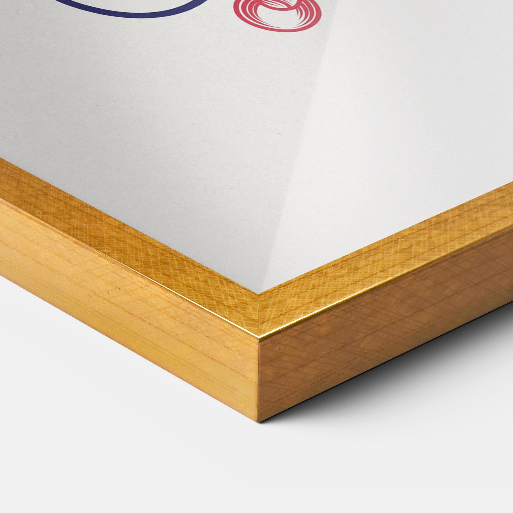 Gerahmte Poster Asiatic Cat mockup 3