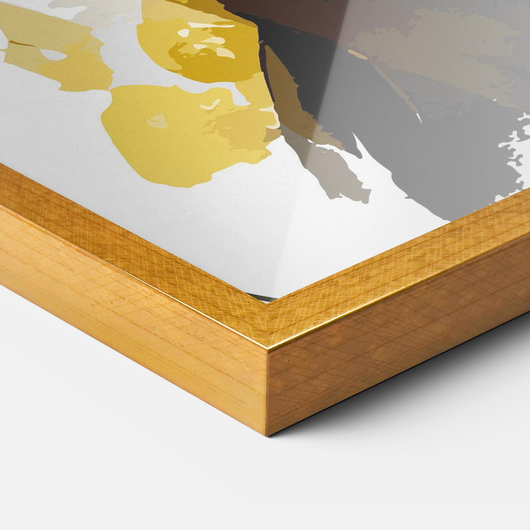 Gerahmte Poster Beautiful Black Cat mockup 3