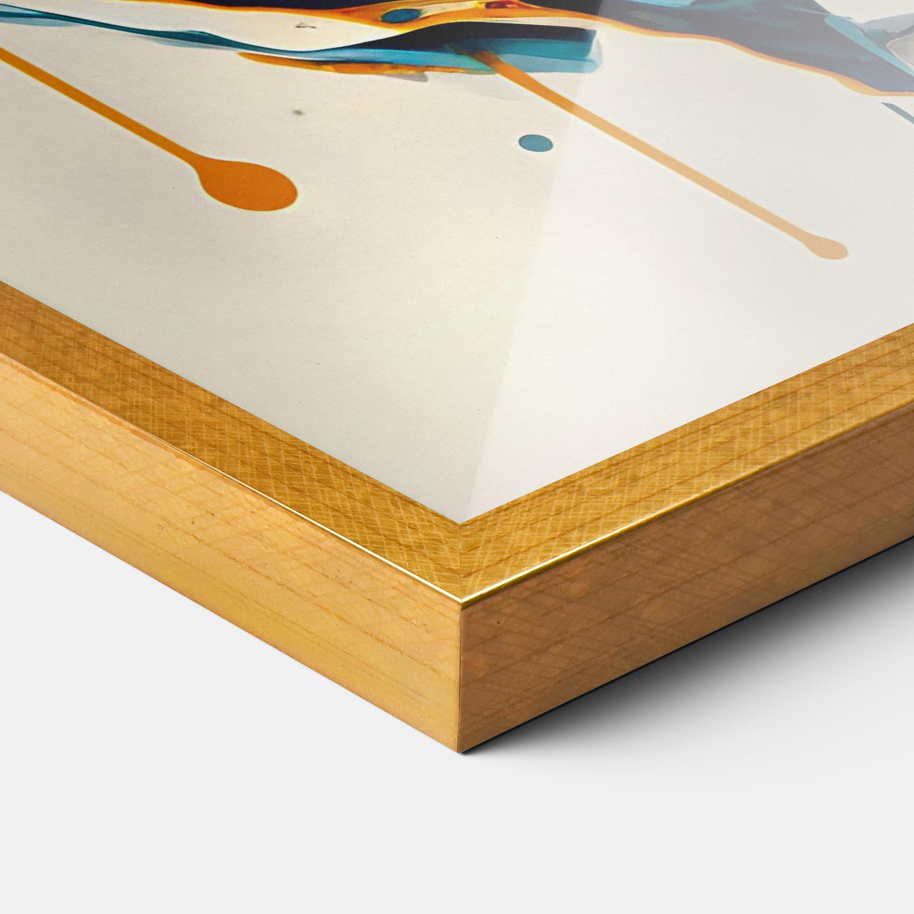 Gerahmte Poster Cat Glasses Art mockup 3