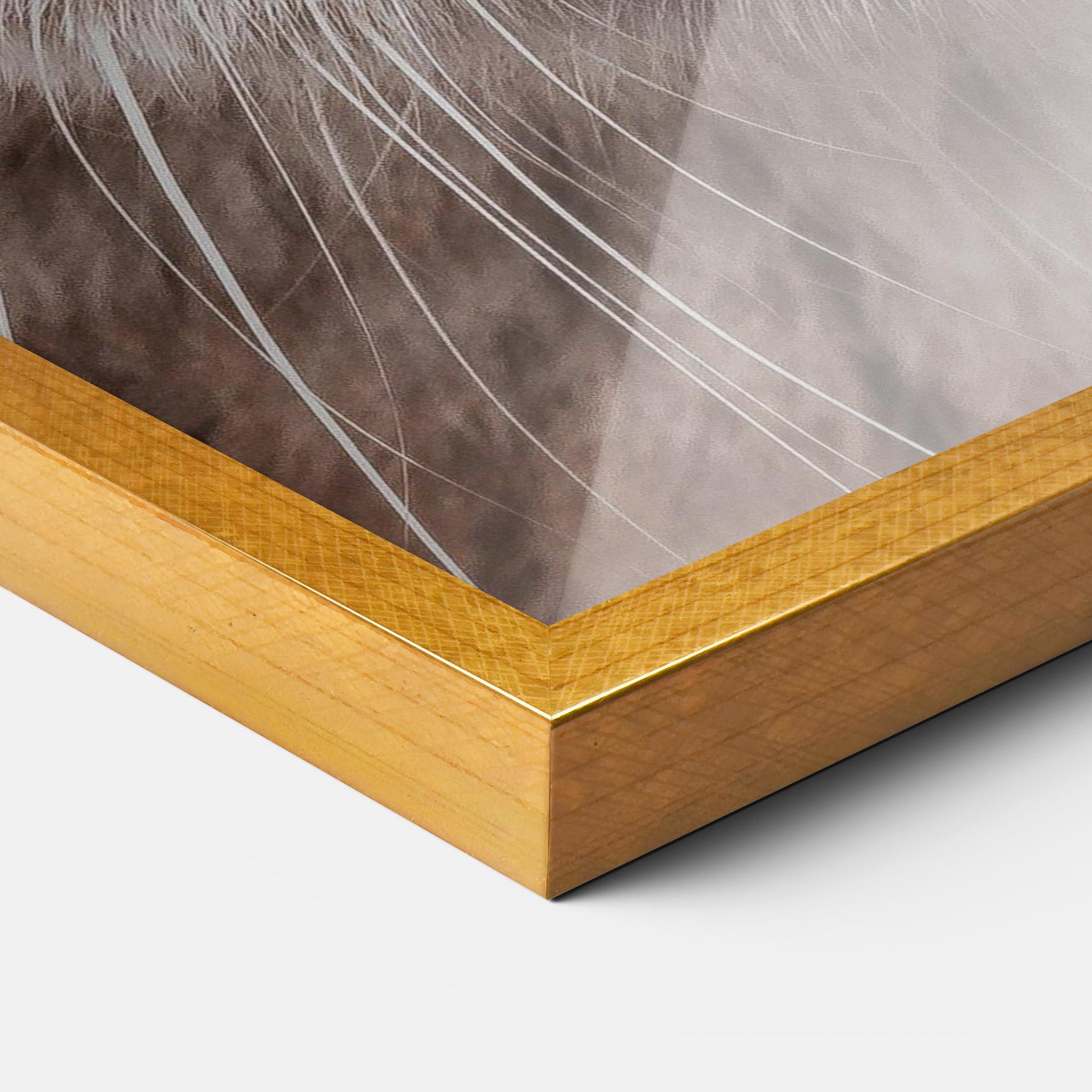 Gerahmte Poster Fire Eyes Cat mockup 3