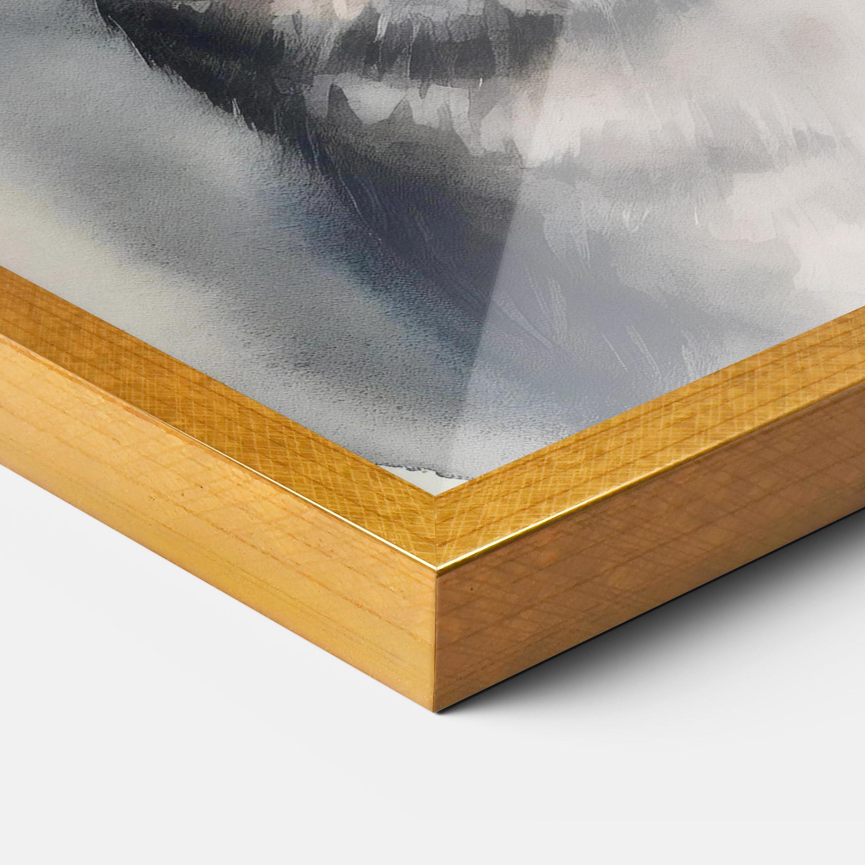 Gerahmte Poster Flower Cat Art mockup 3