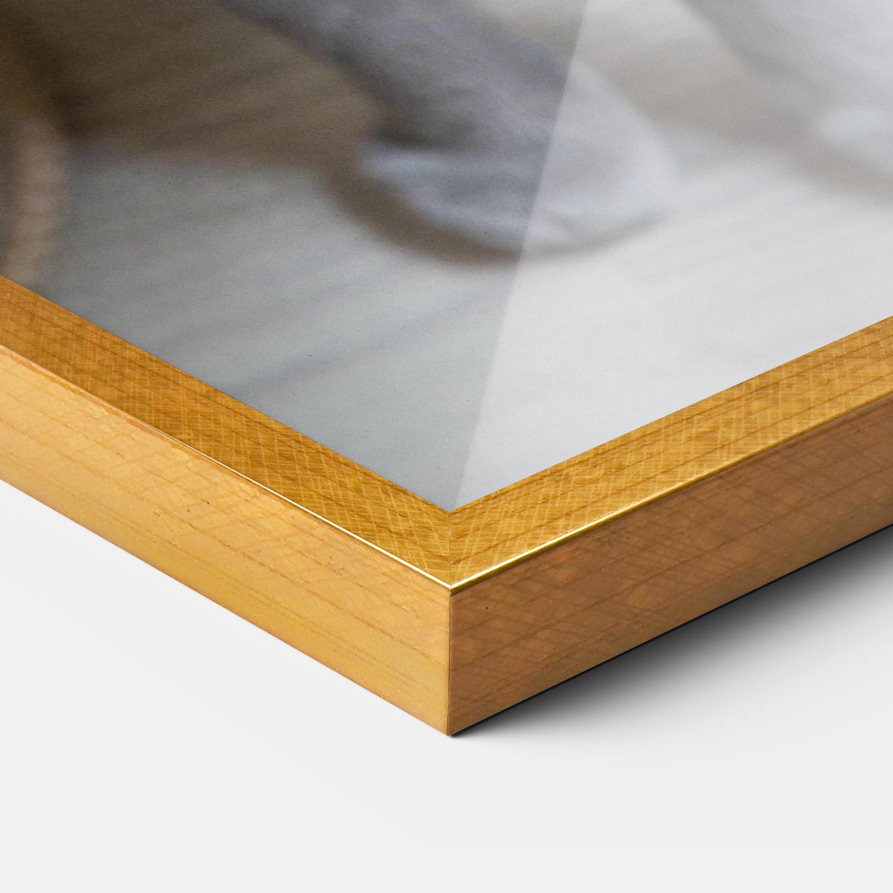 Gerahmte Poster Grey Green Cat Eyes mockup 3