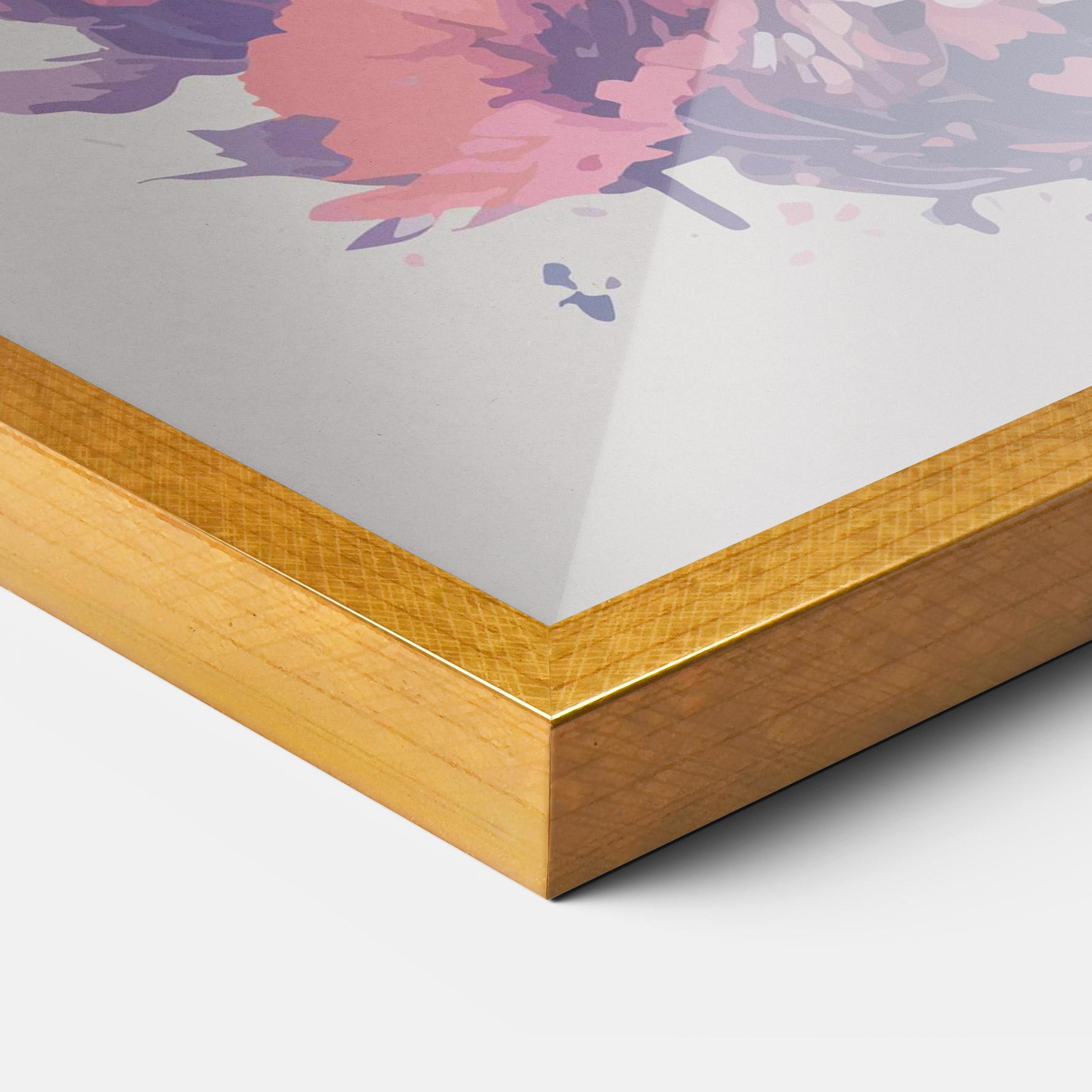 Gerahmte Poster Purple Cat mockup 3