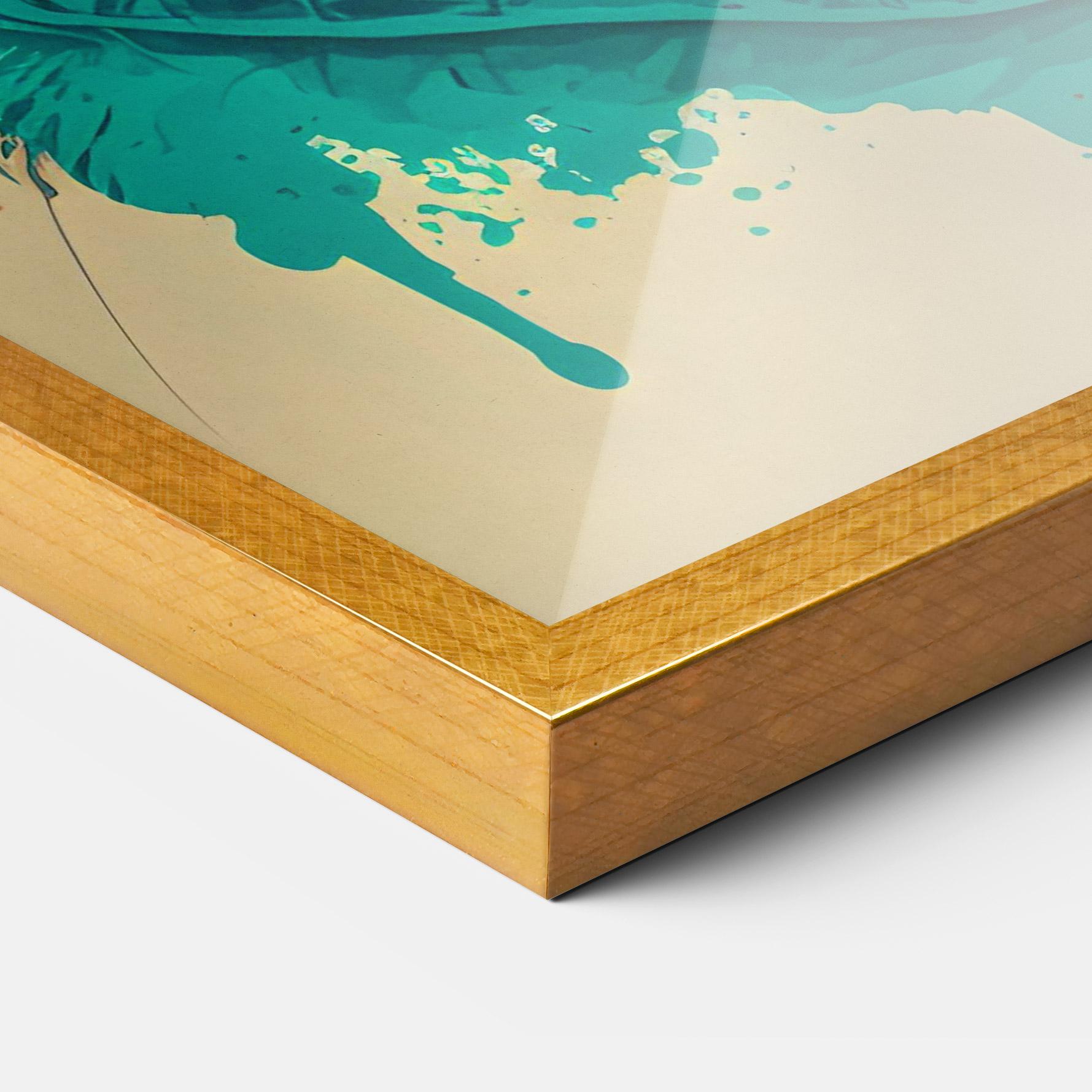 Gerahmte Poster Red Glasses Cat mockup 3