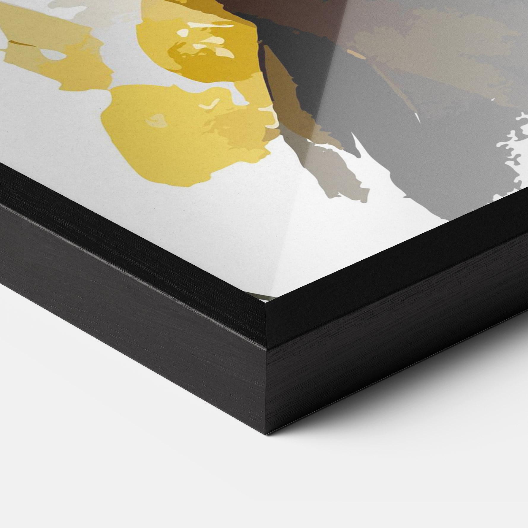 Gerahmte Poster Beautiful Black Cat mockup 3