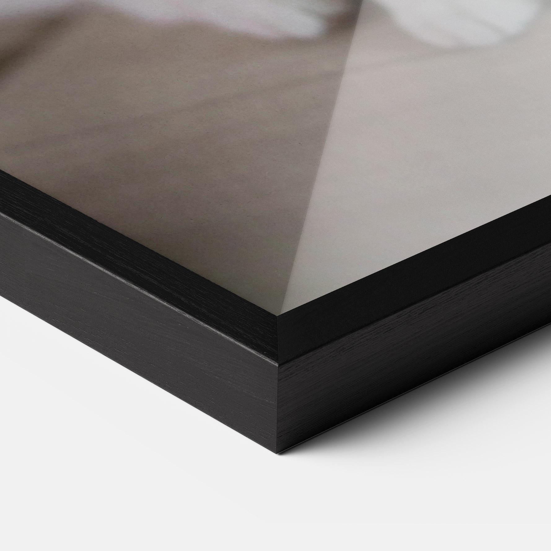 Gerahmte Poster Beautiful White Cat mockup 3