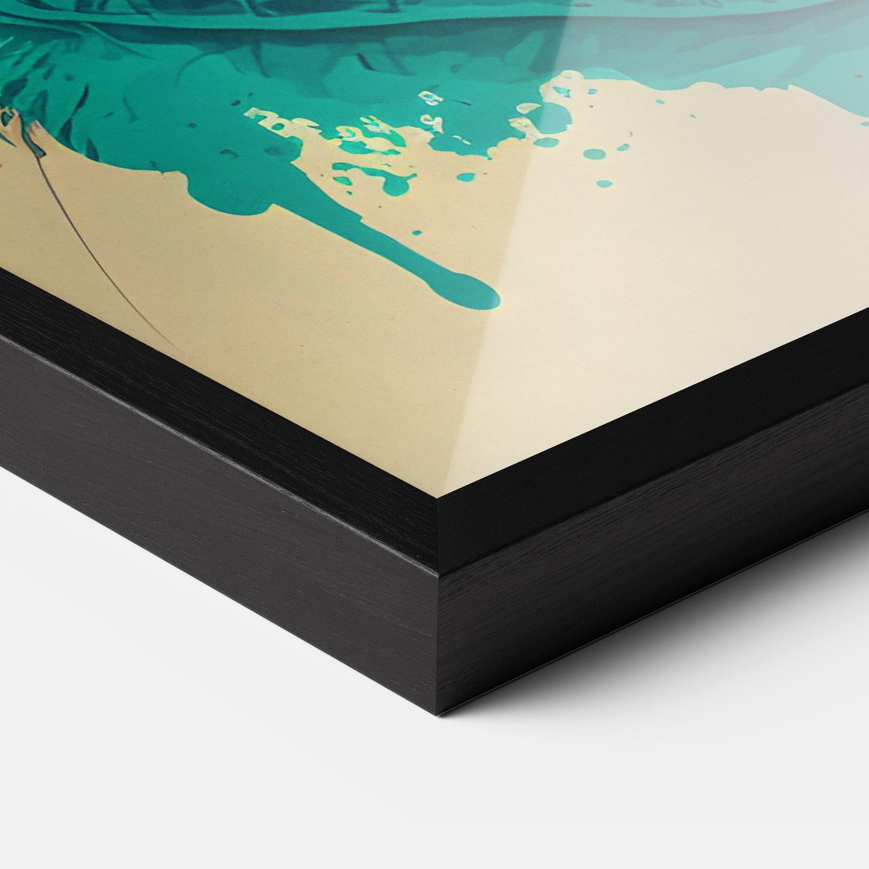 Gerahmte Poster Red Glasses Cat mockup 3