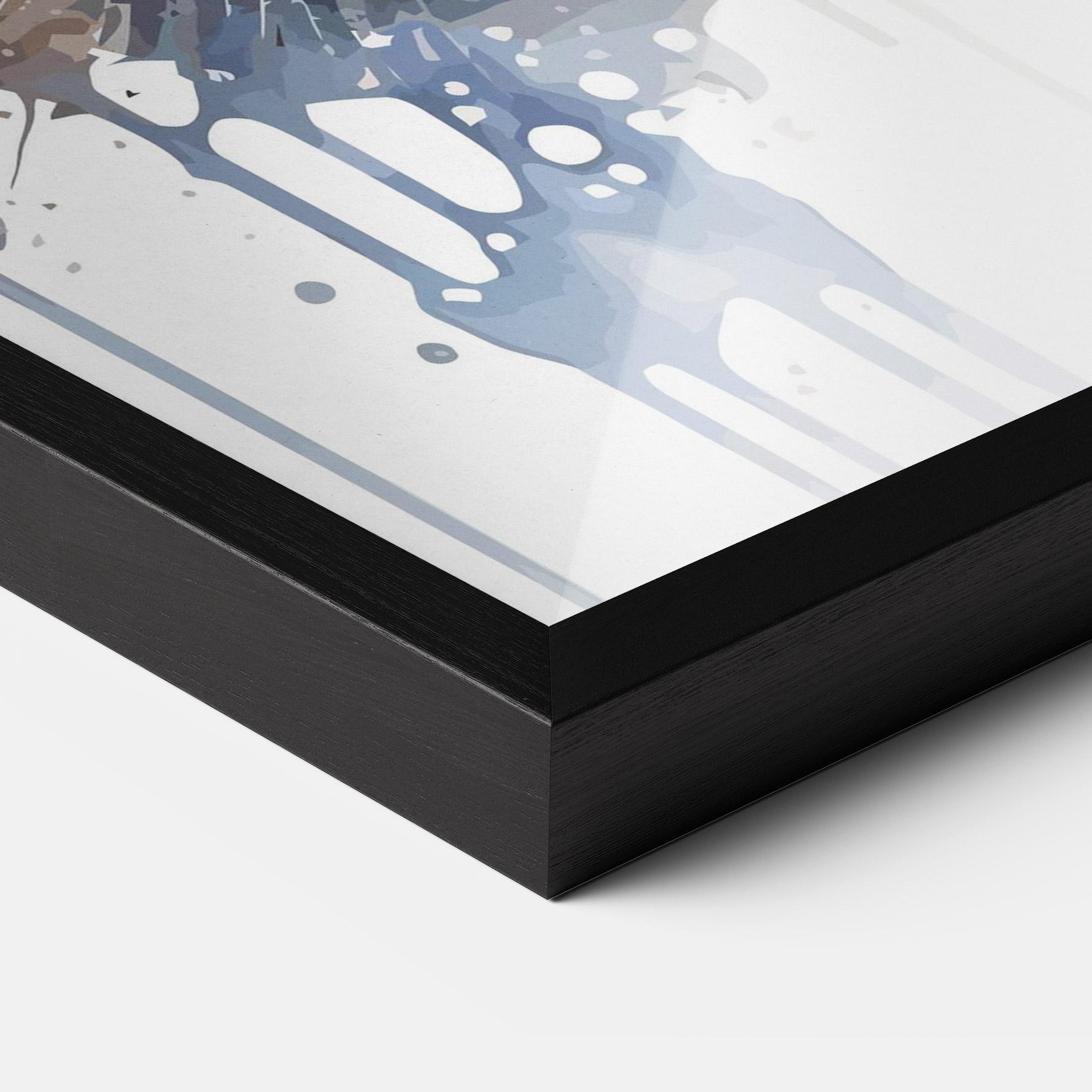 Gerahmte Poster Watercolor Animal Cat mockup 3