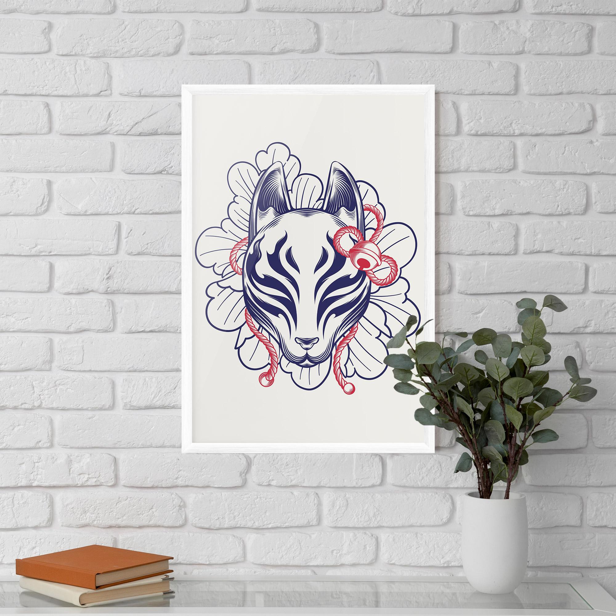 Gerahmte Poster Asiatic Cat mockup 5