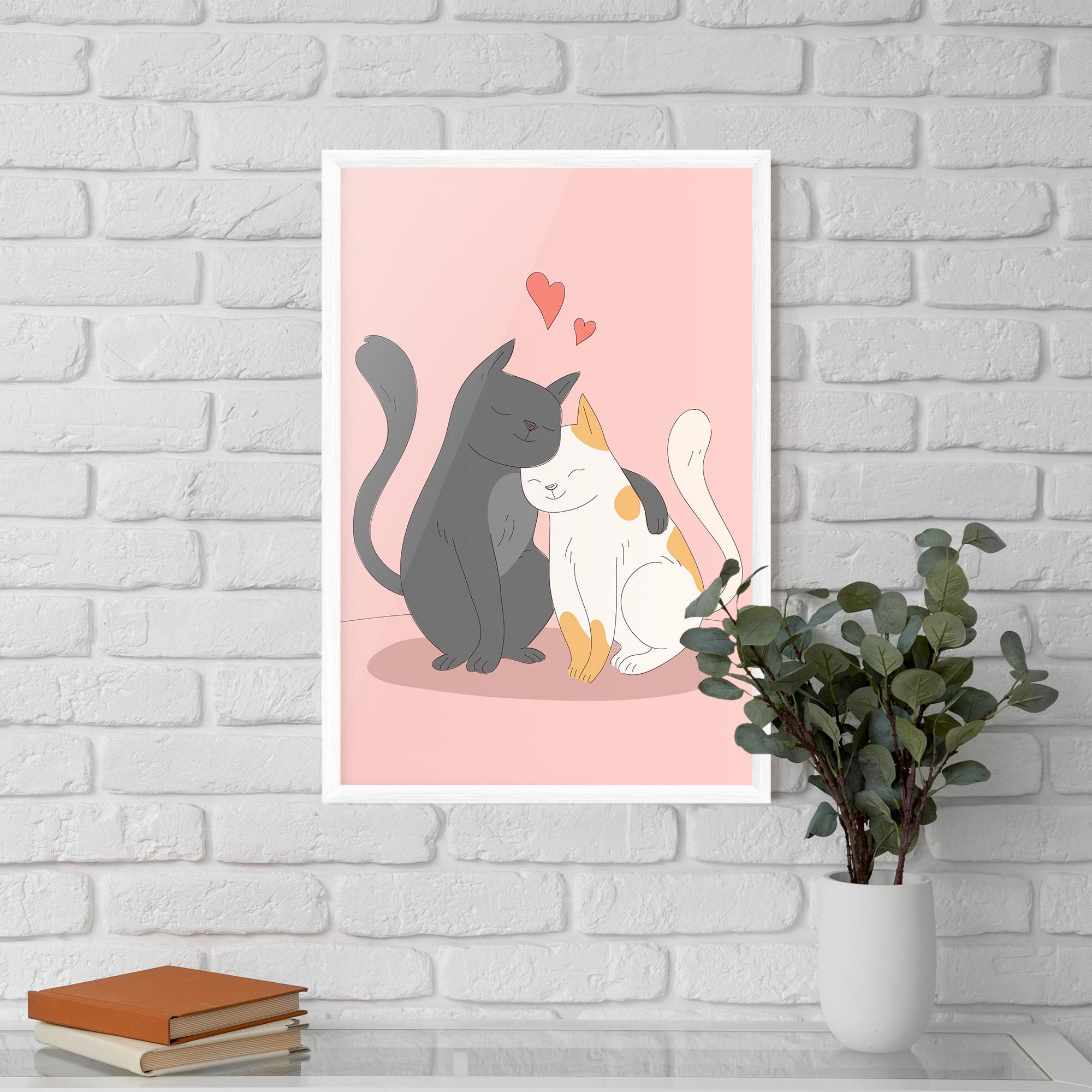Gerahmte Poster Lover Cats mockup 5