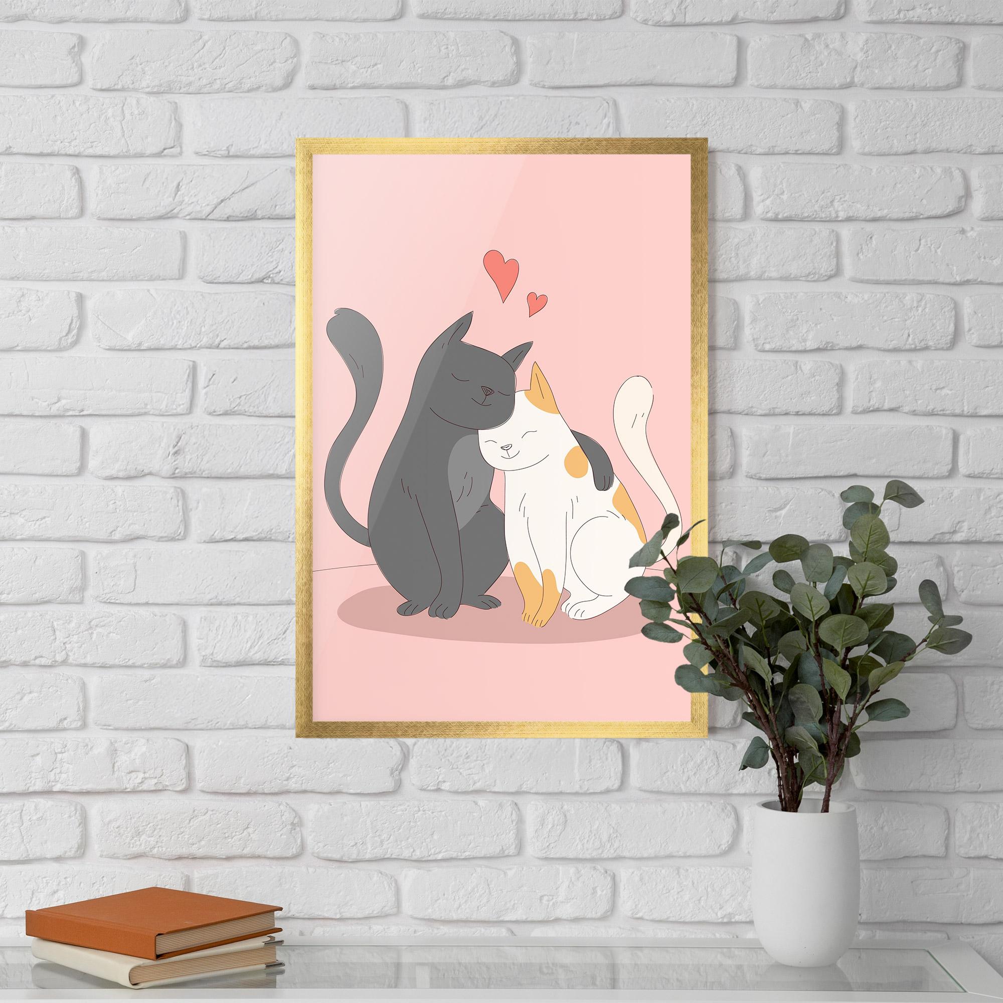 Gerahmte Poster Lover Cats mockup 5