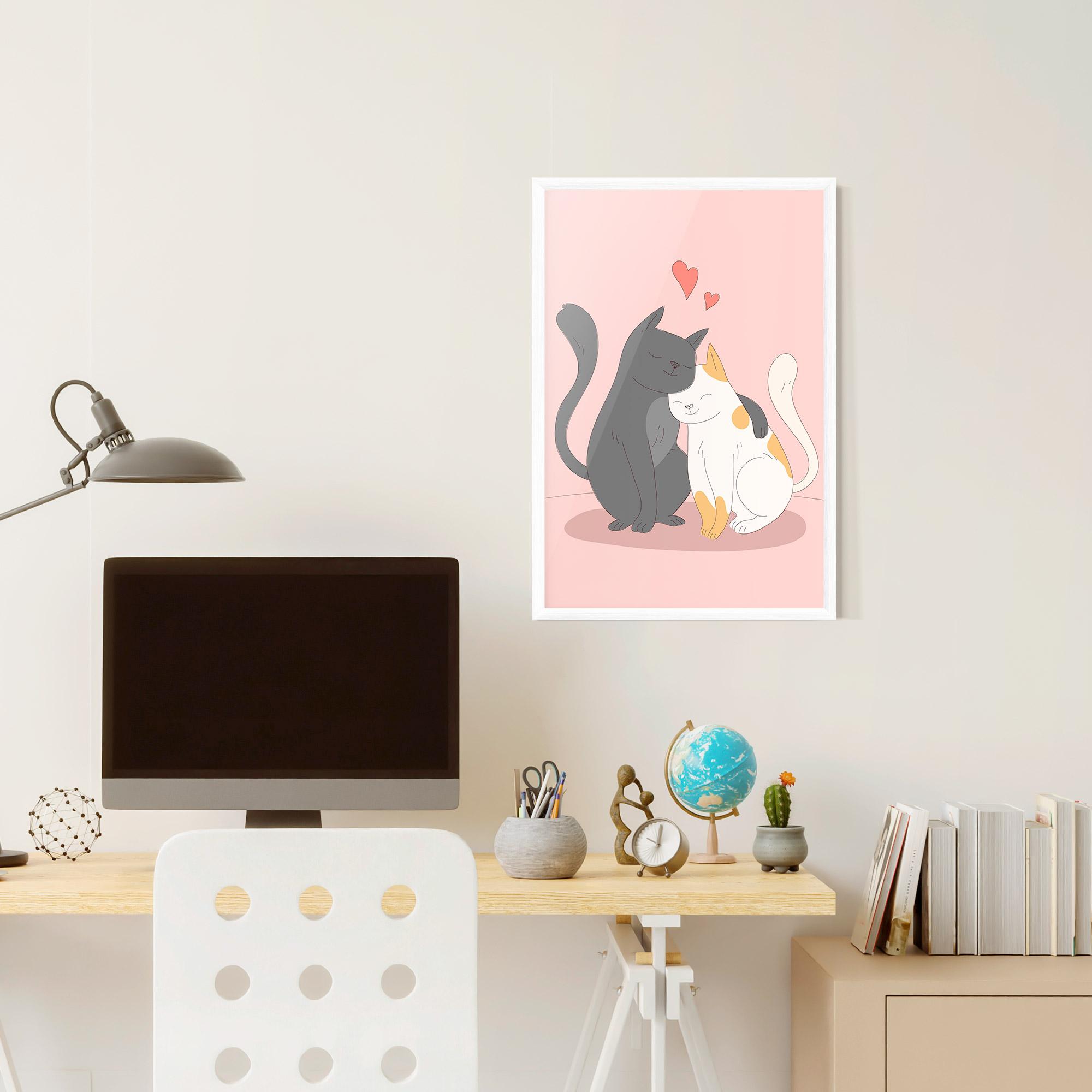 Gerahmte Poster Lover Cats mockup 6