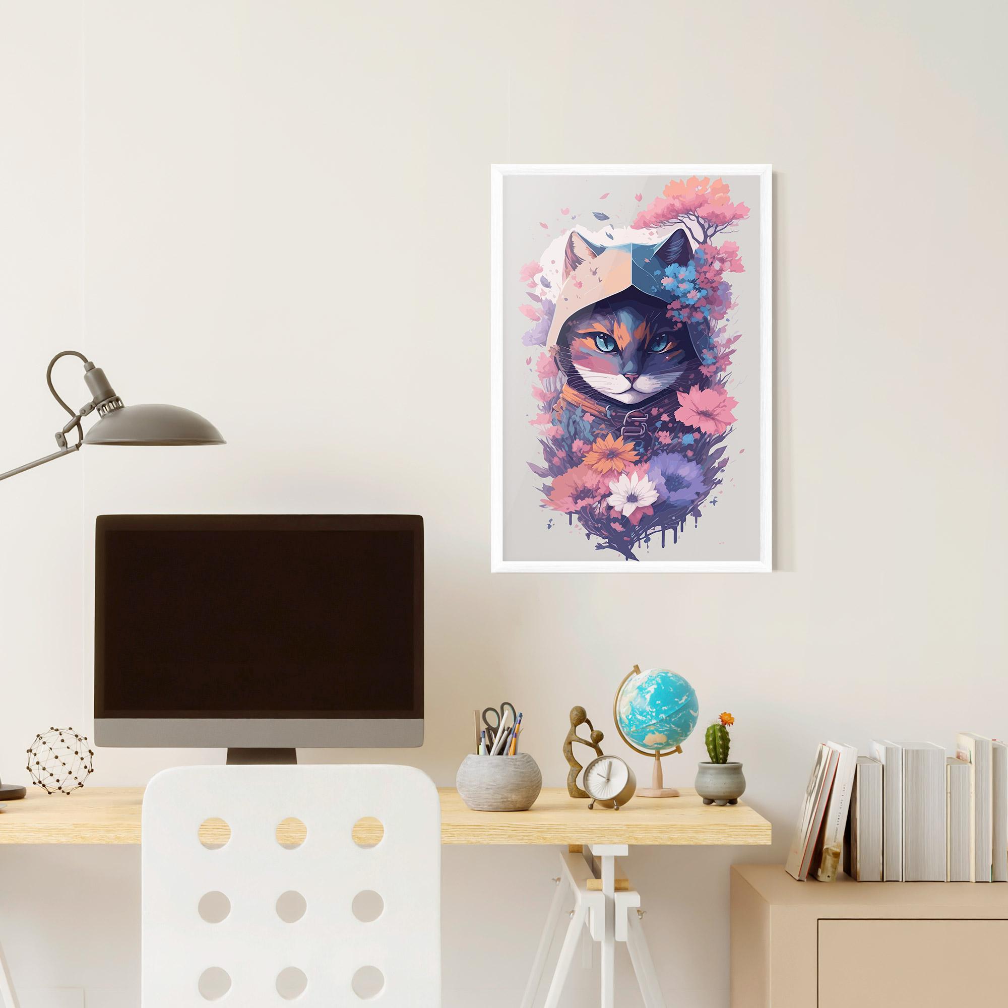 Gerahmte Poster Purple Cat mockup 6