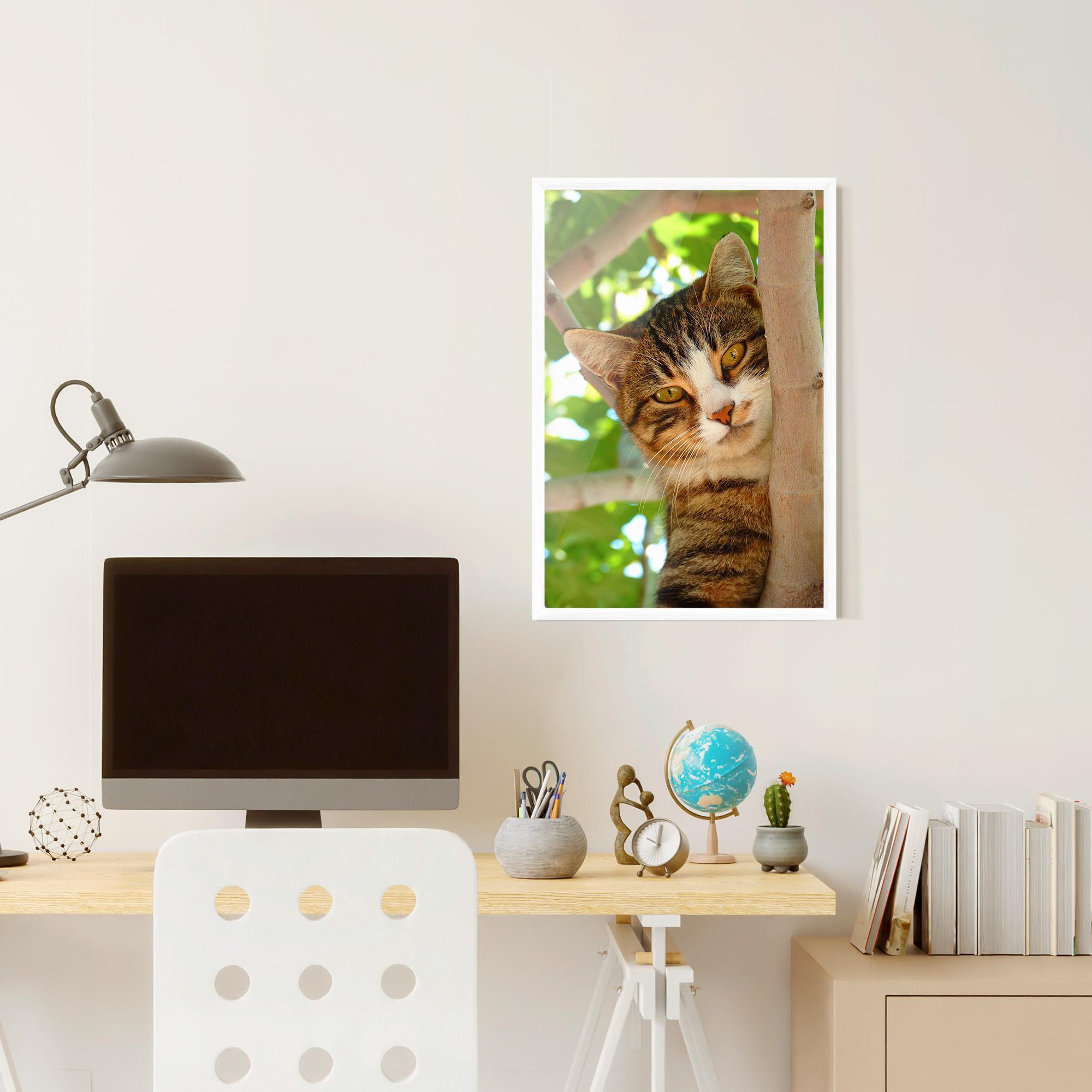 Gerahmte Poster Tree Cat mockup 6