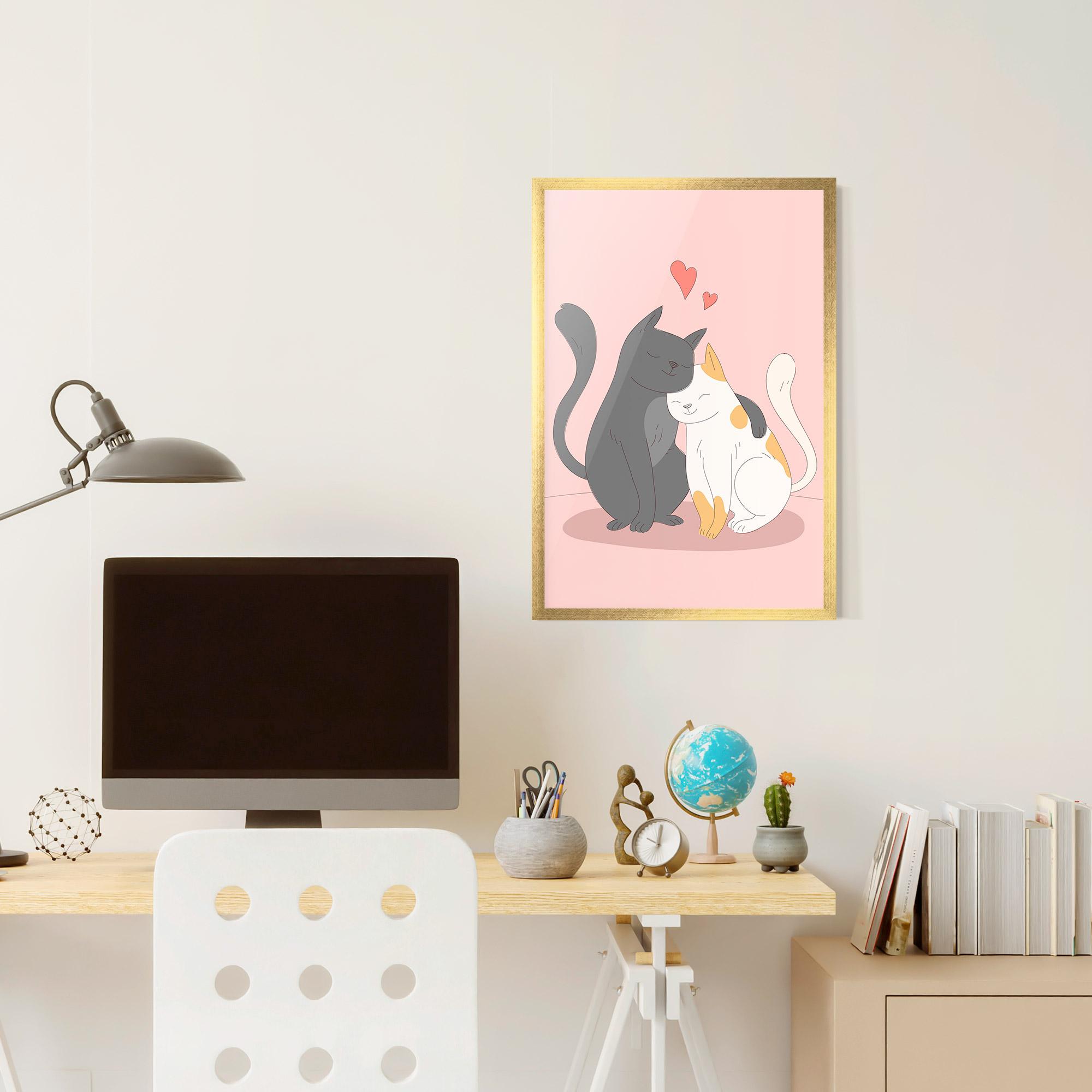 Gerahmte Poster Lover Cats mockup 6