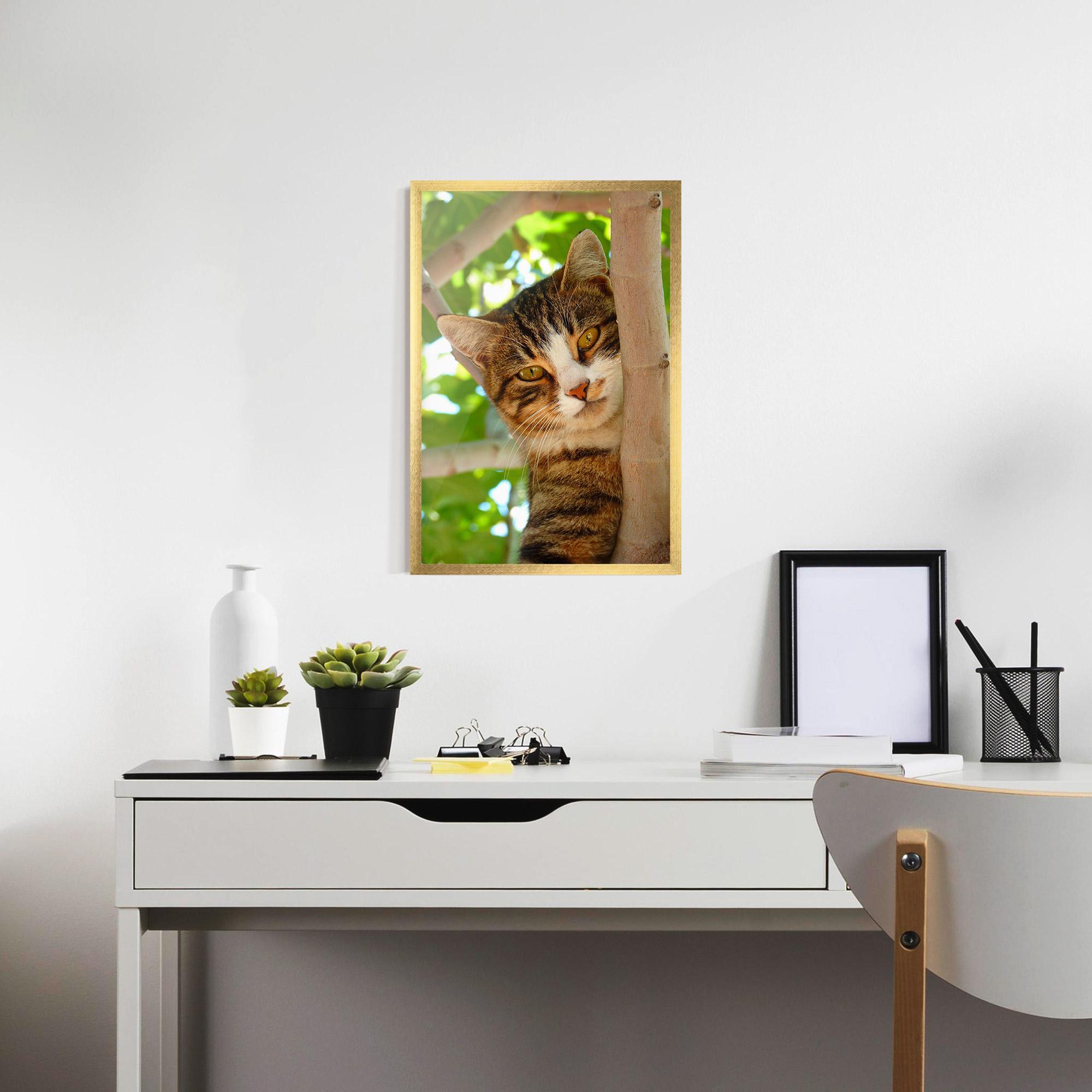 Gerahmte Poster Tree Cat mockup 7