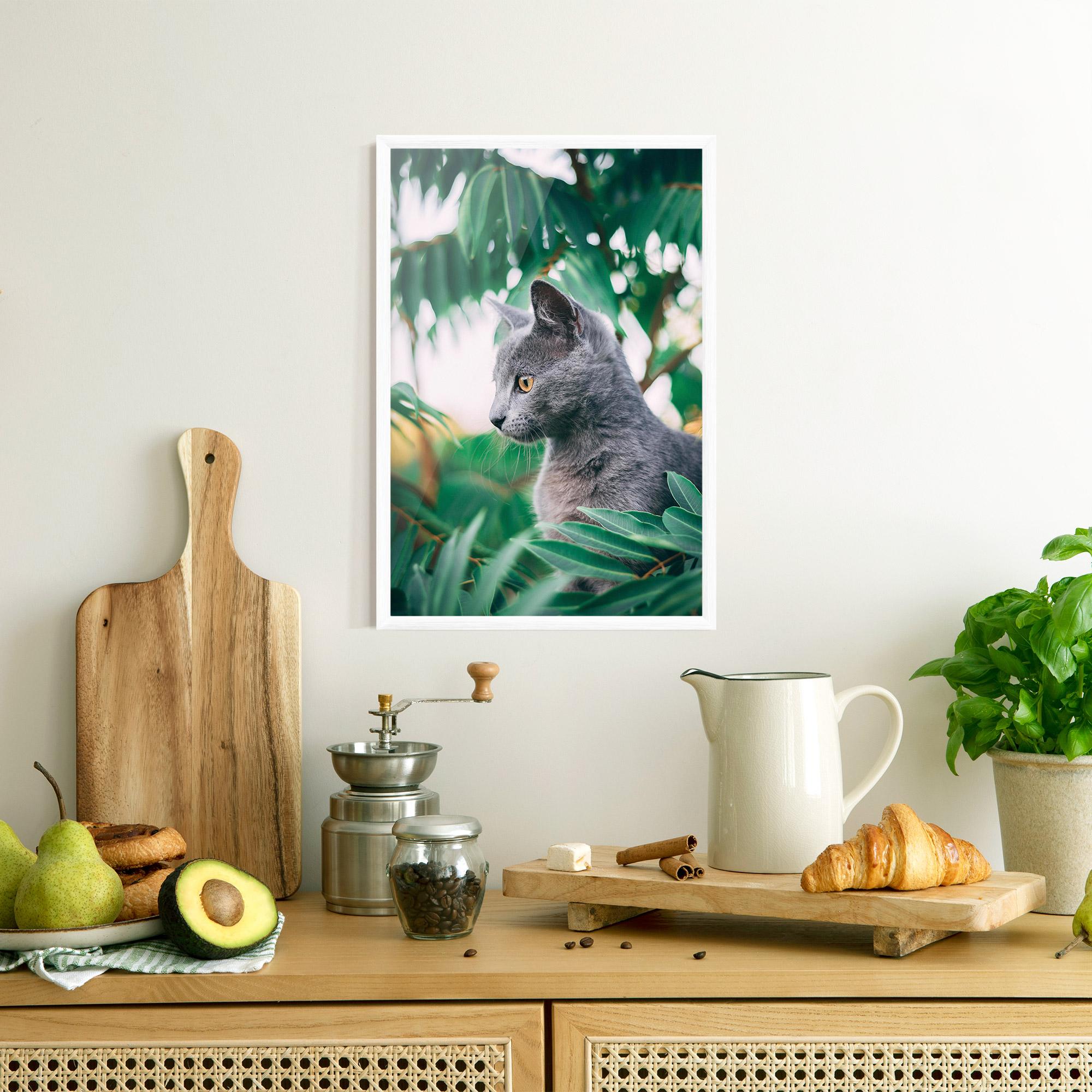 Gerahmte Poster Cat Tree mockup 8