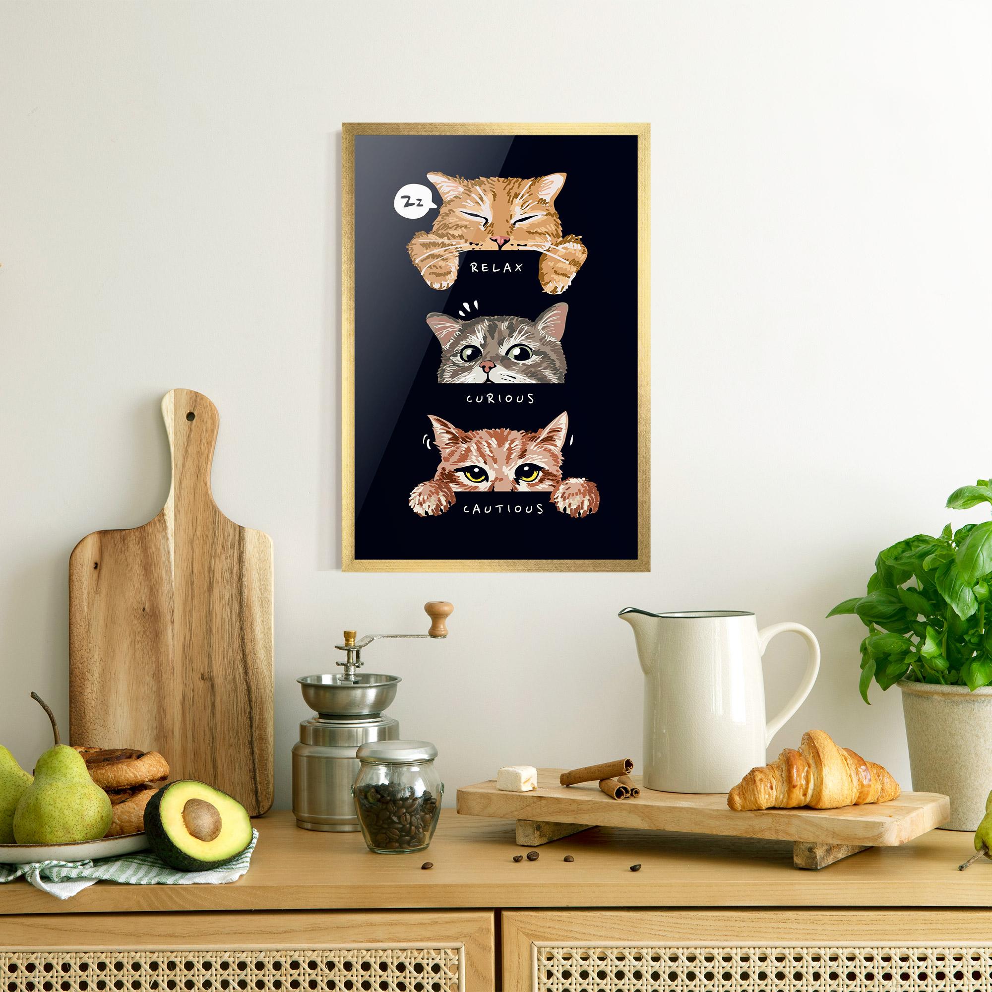 Gerahmte Poster Relax Cat mockup 8