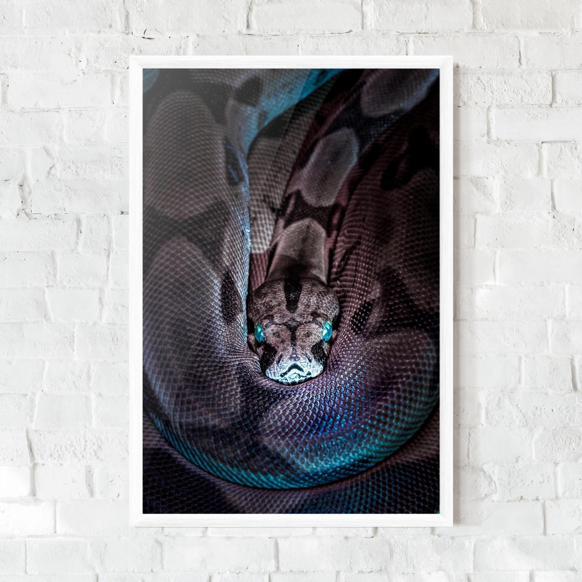 Gerahmte Poster Vibrant Snake mockup 0