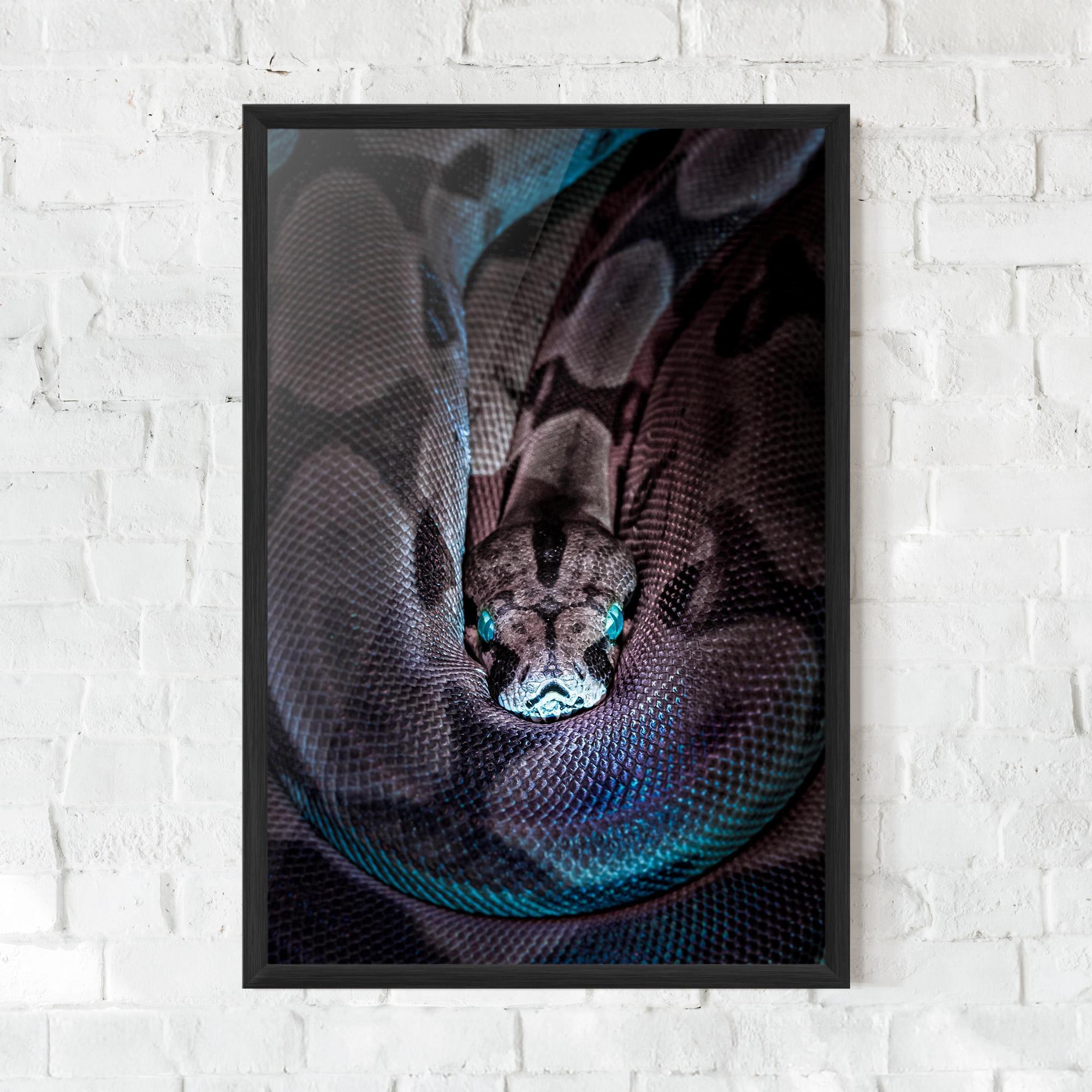 Gerahmte Poster Vibrant Snake mockup 0