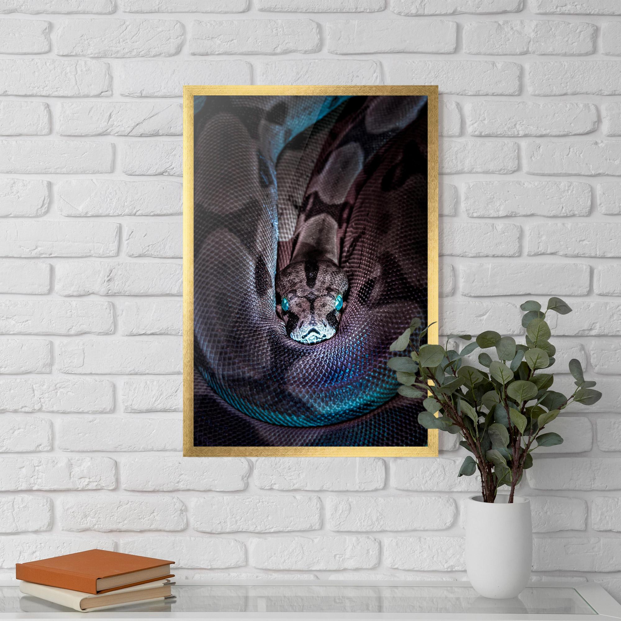 Gerahmte Poster Vibrant Snake mockup 5